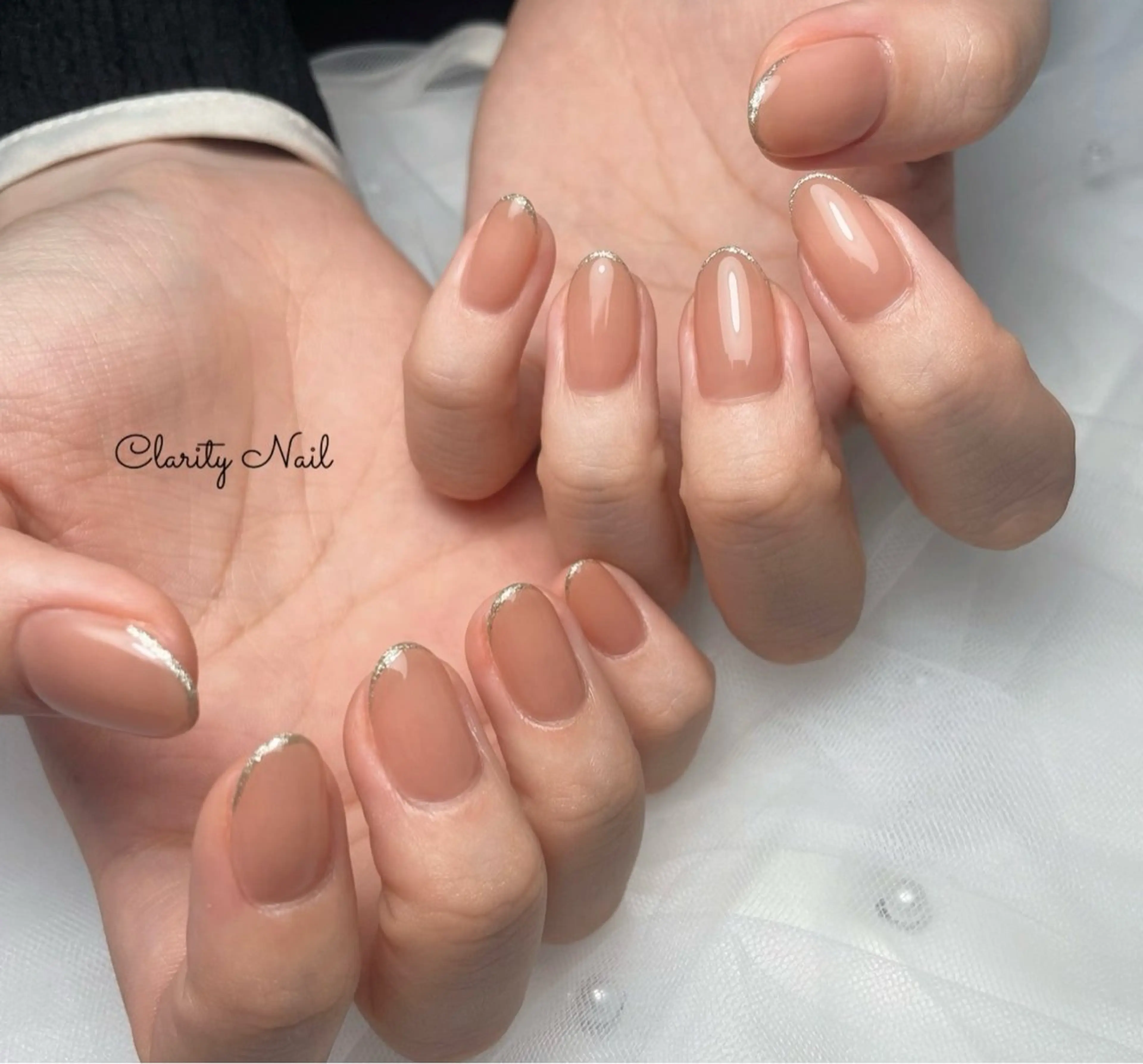 ネイル ラメ(グリッター) ワンカラーネイル ハンドネイル Clarity Nailのネイルデザイン