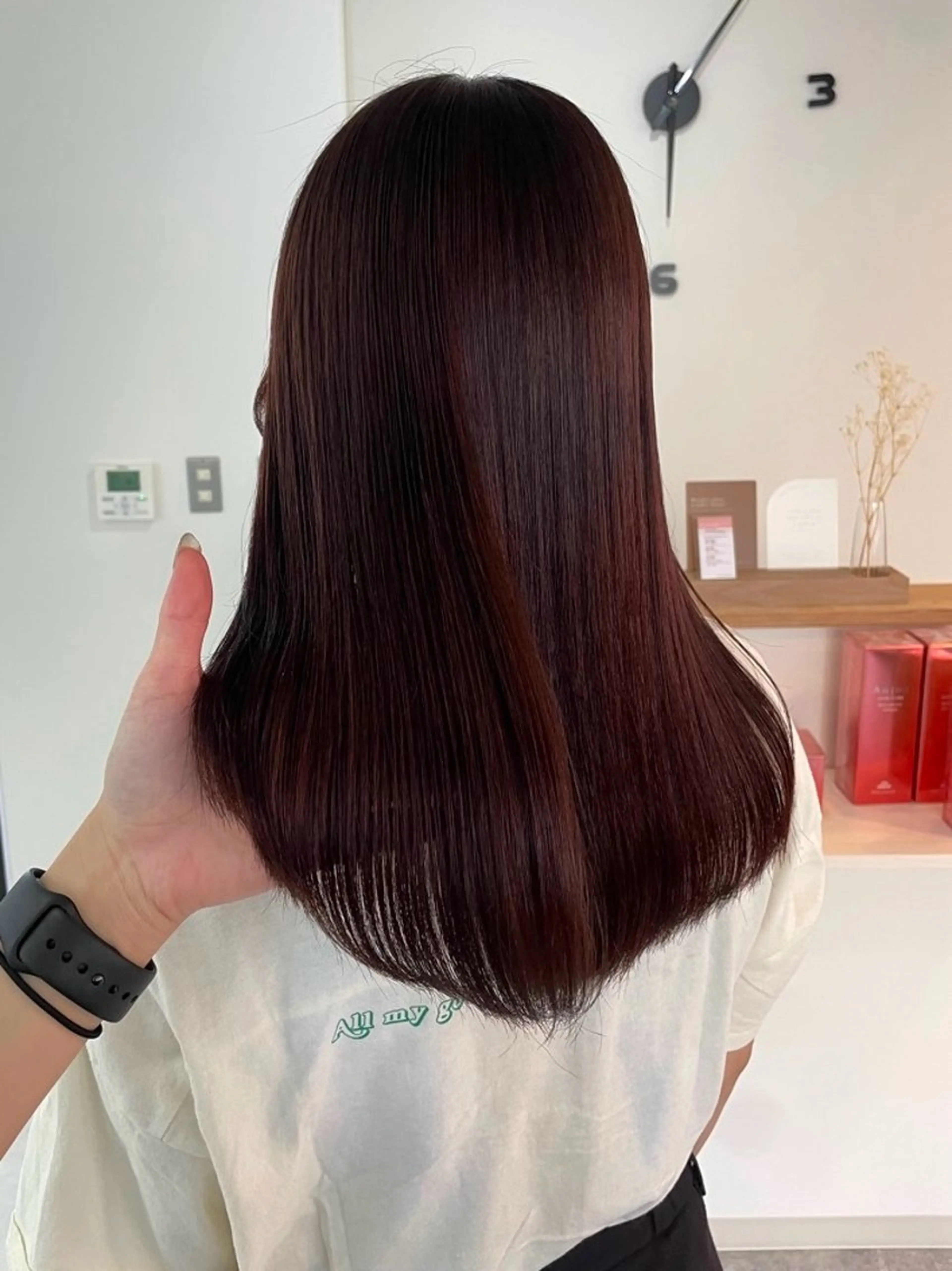 セミロング カラー Mina/岡山/矯正 ブリーチ/レイヤーのヘアスタイル