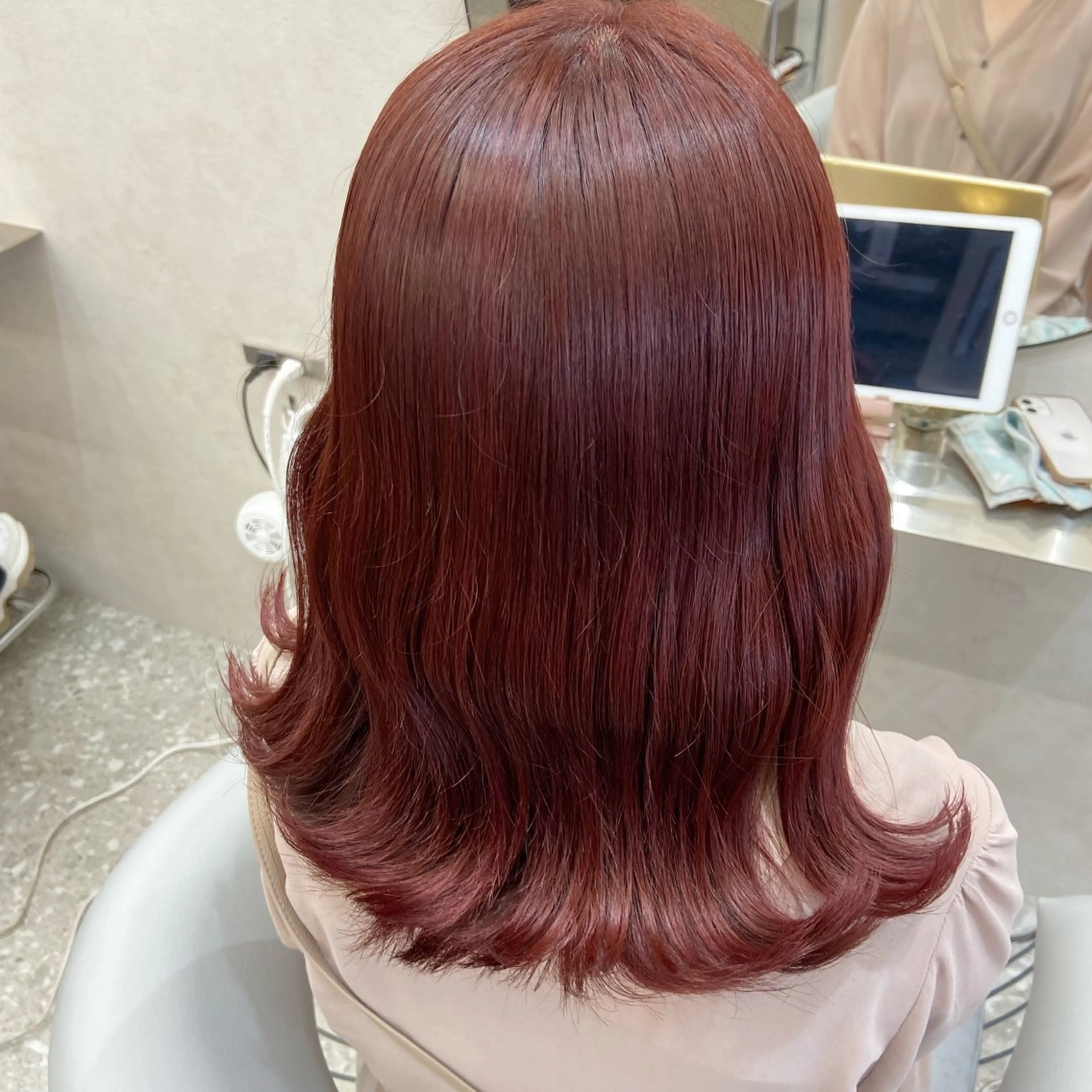 ミディアム カラー カット ヘアカラー トリートメント 新宿/韓国ヘア 中明度カラー/かやのヘアスタイル