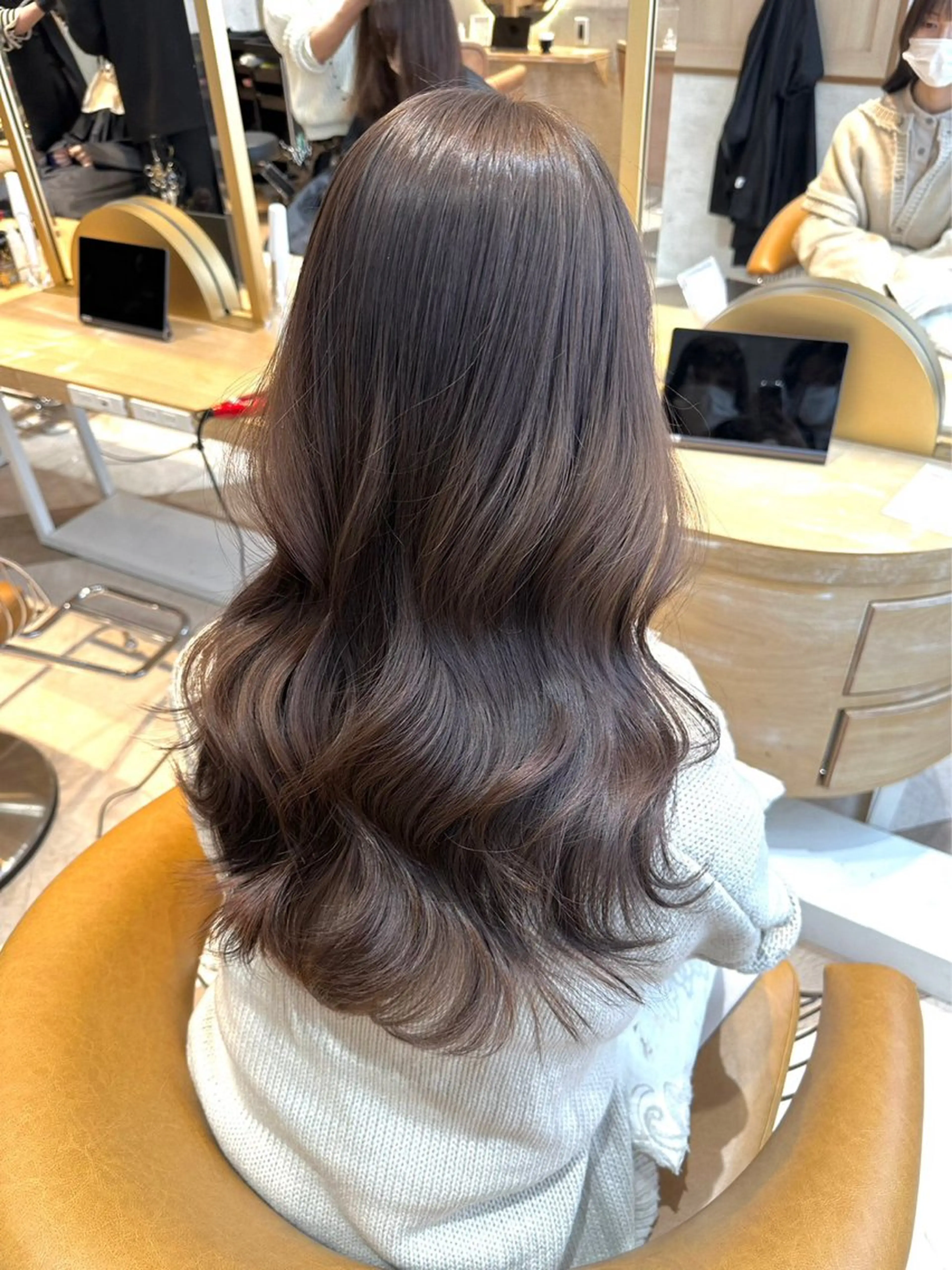 ロング ヘアカラー トリートメント ブリーチなし 透明感カラー/松沢のヘアスタイル