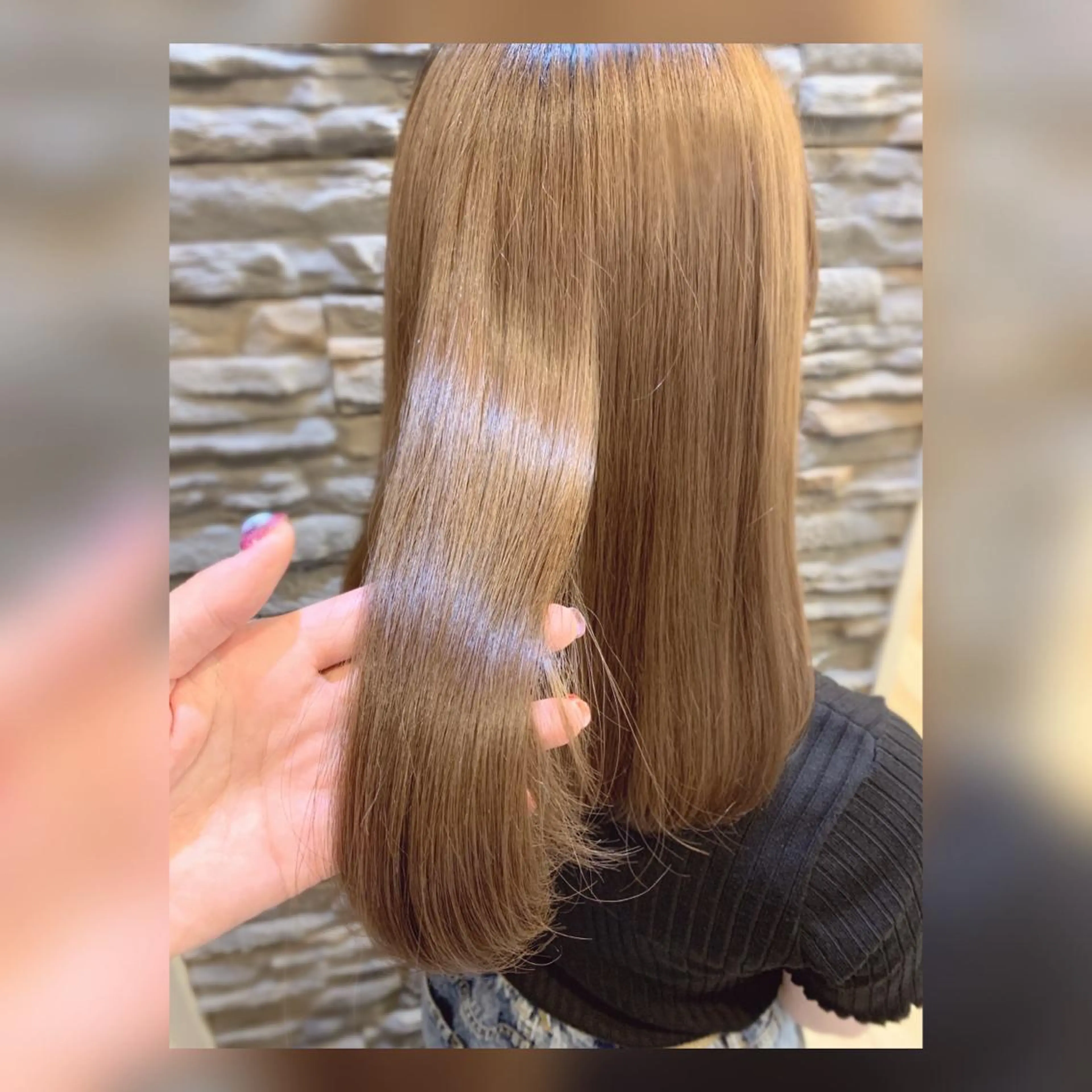 ロング ハイライト 髪質改善 レイヤーカット 縮毛矯正 トリートメント 髪質改善美容室Qin hair所属・【女性限定】 👑hanaのヘアスタイル