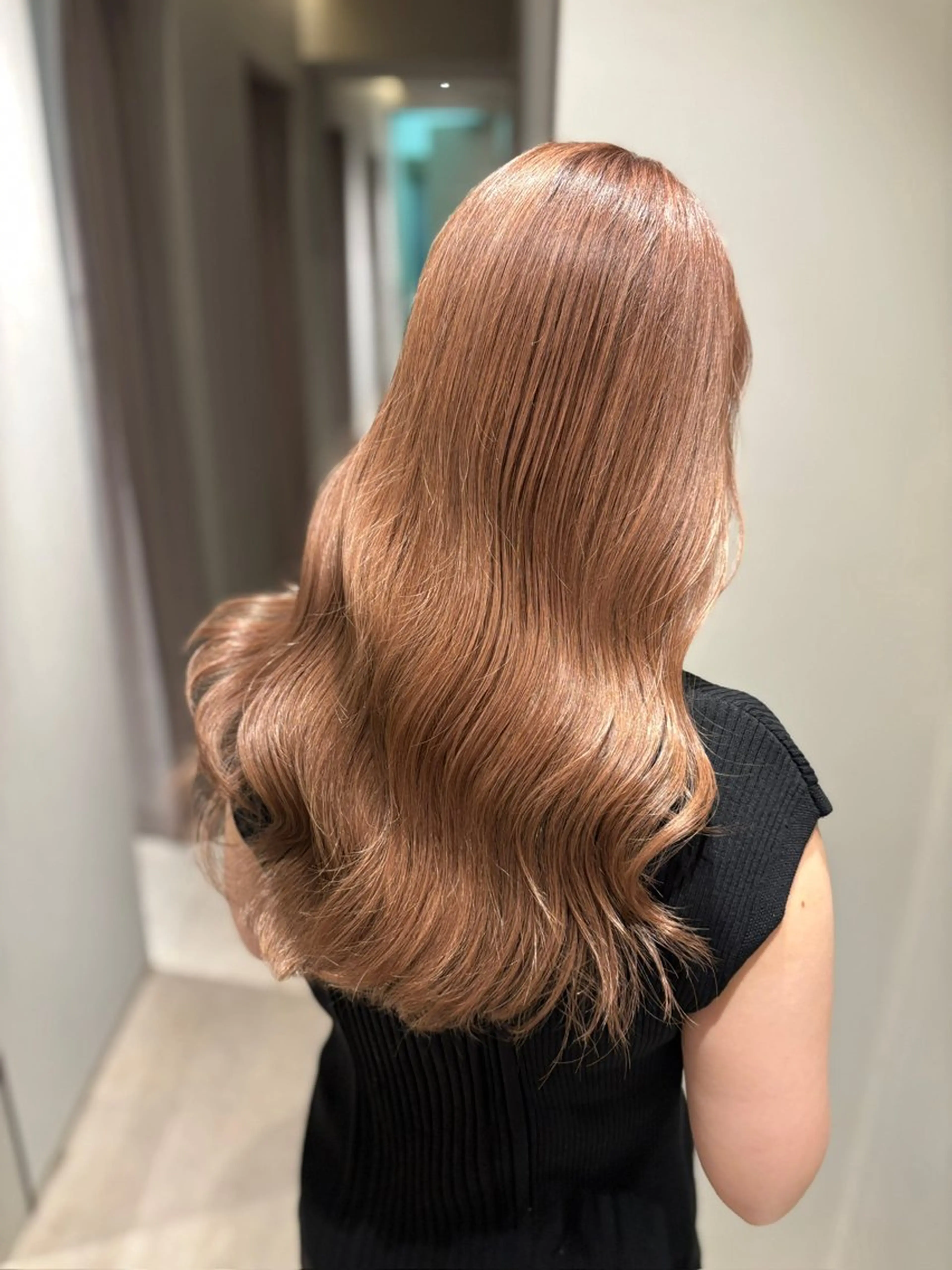 ロング トリートメント 髪質改善カラー ブラウン🤎YUMEのヘアスタイル