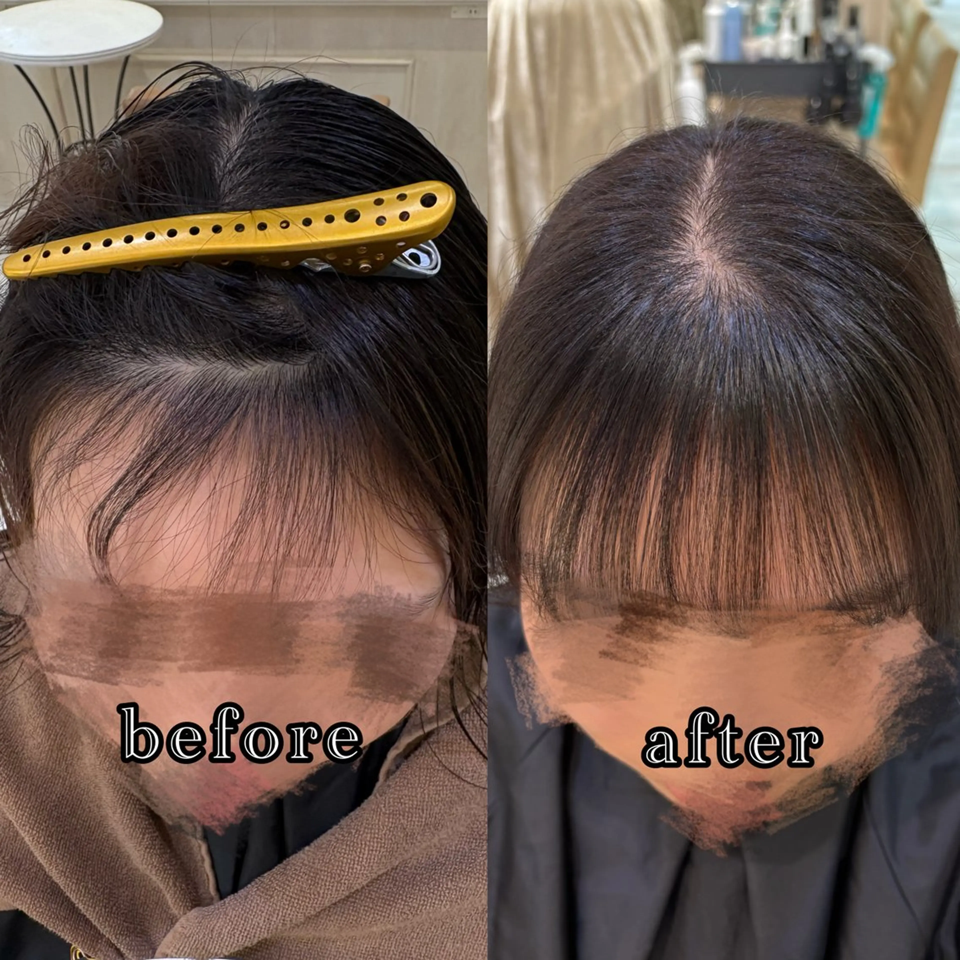 ミディアム ヘアカラー 縮毛矯正 ボブ職人/メンズバレ イヤージュ職人のヘアスタイル