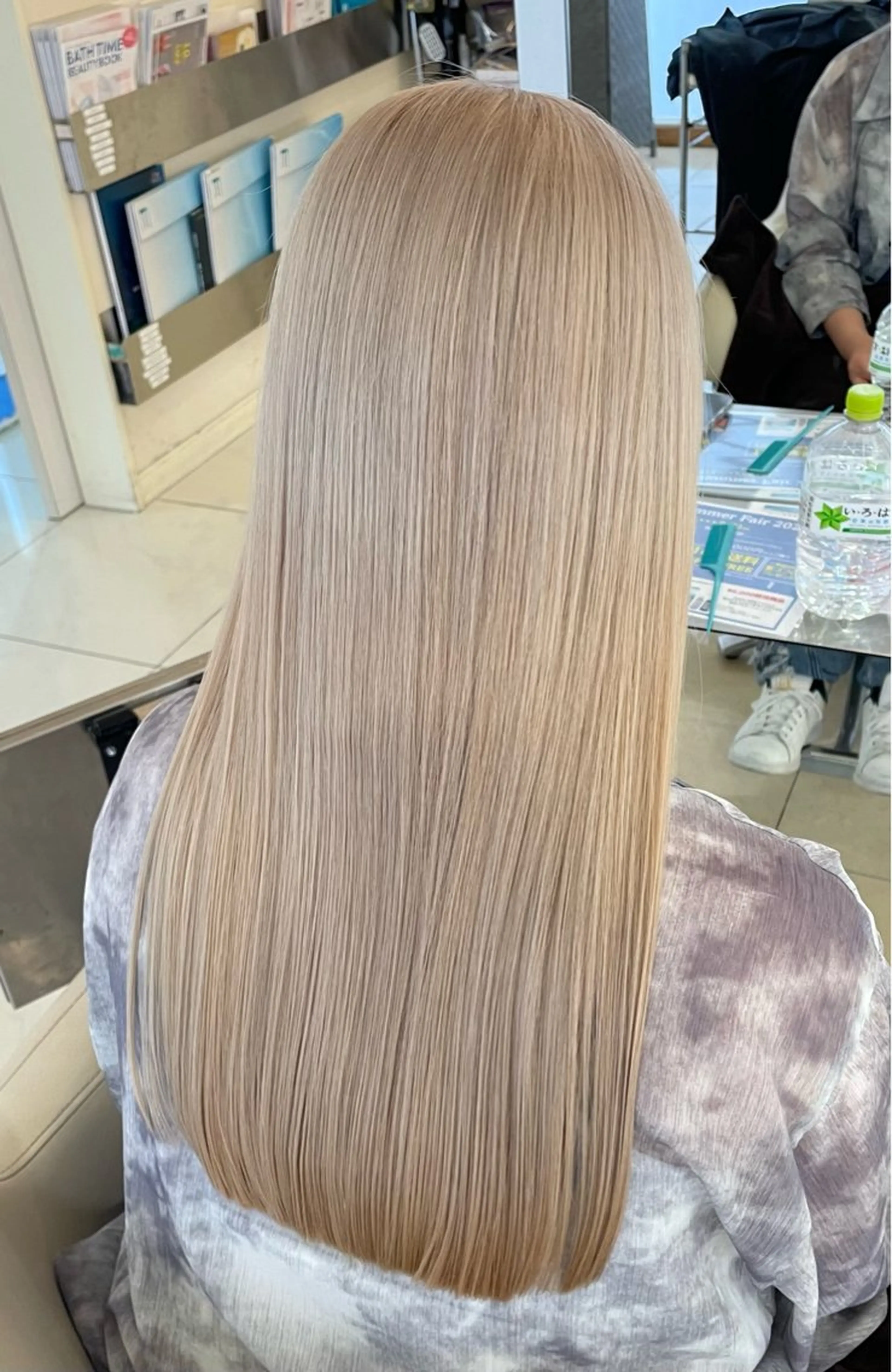 ロング カラー ブリーチ カット ヘアカラー トリートメント 縮毛矯正/カット/ 韓国ヘア/蛯原🍤のヘアスタイル