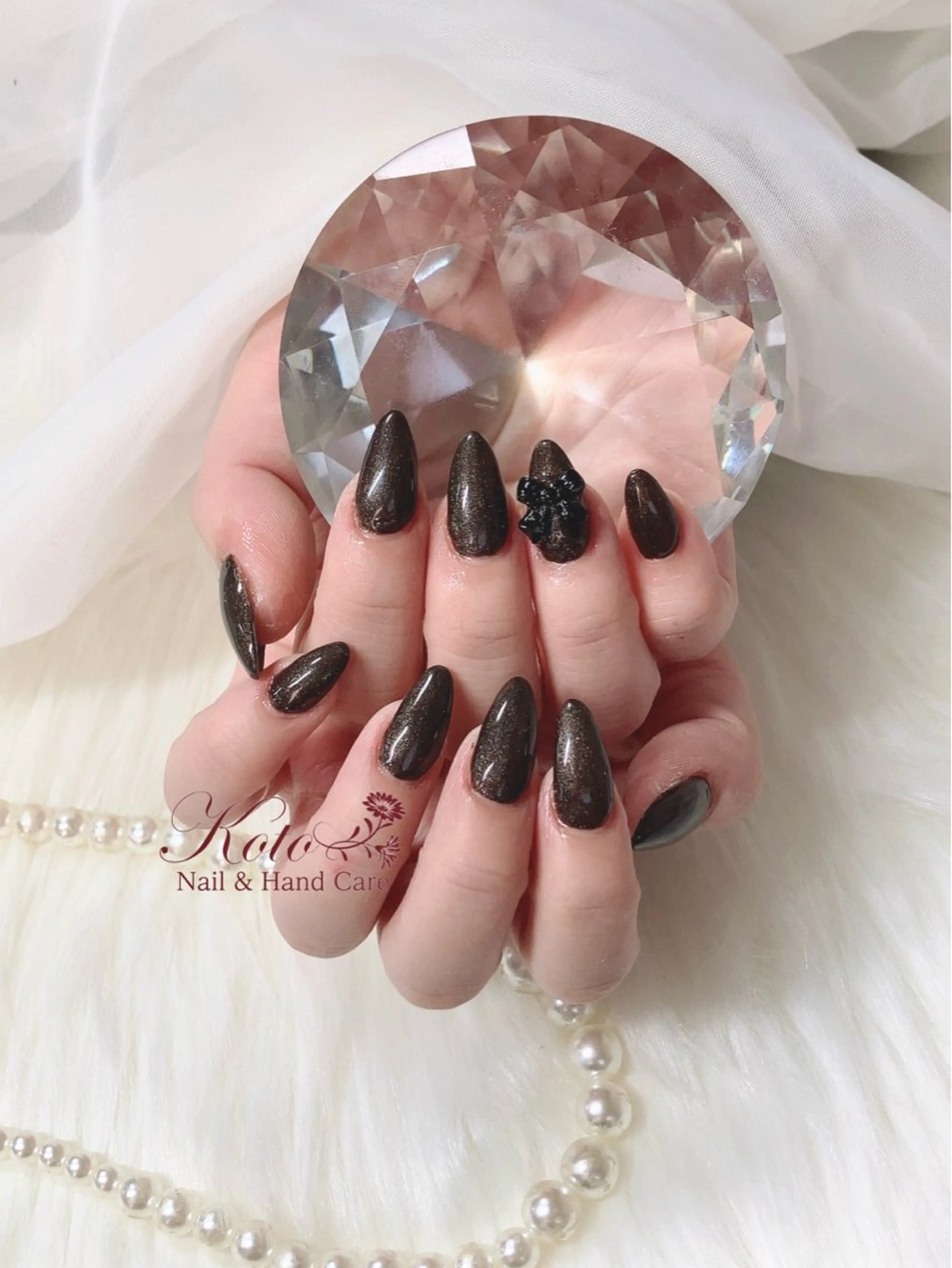 ネイル 長さ出し ジェルネイル 持ち込み ニュアンスネイル 赤色 ハンドネイル Nail Salon KOTOのネイルデザイン