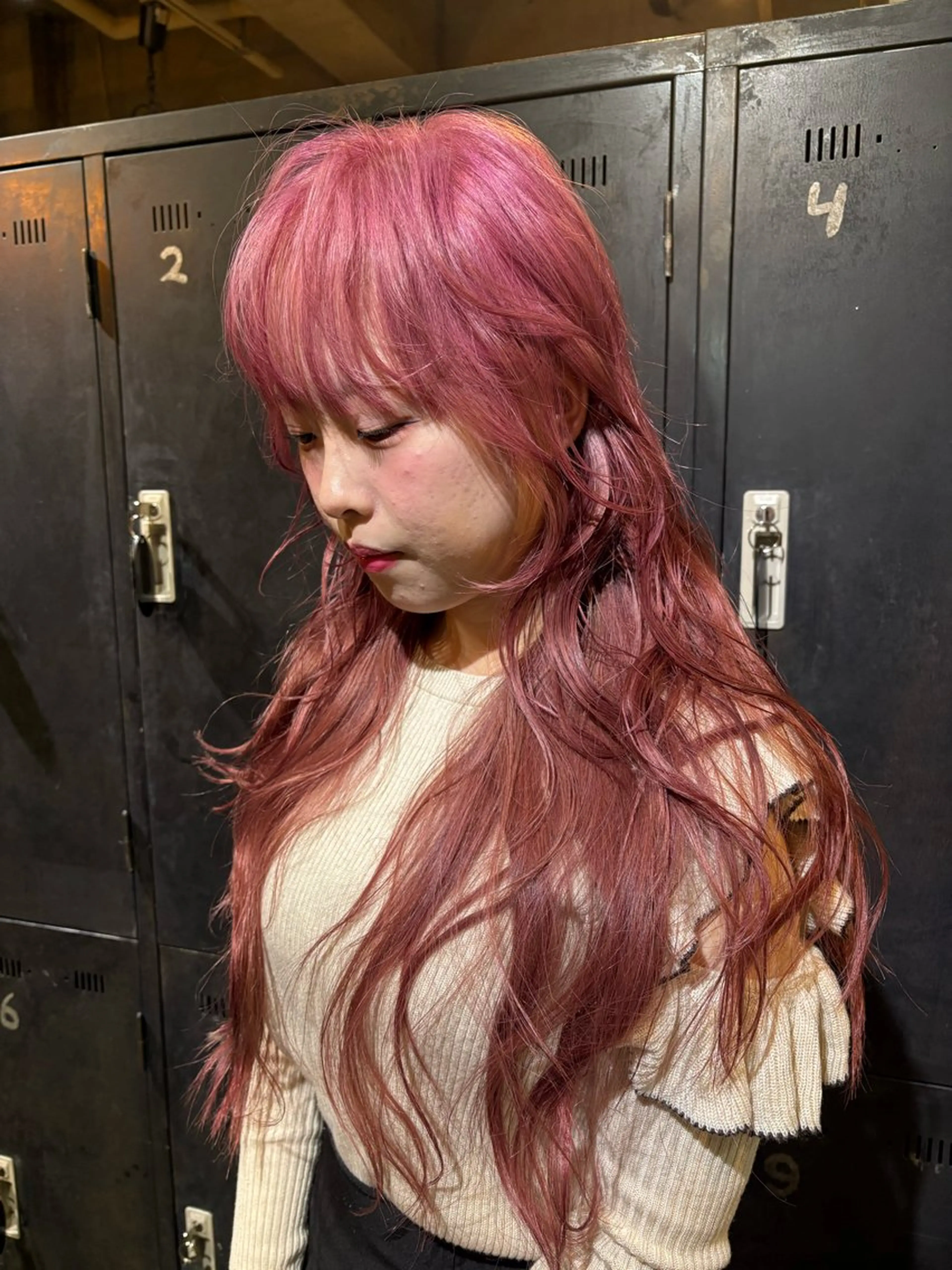 ロング ヘアカラー ブリーチ/ハイトーン /心斎橋/カノンのヘアスタイル