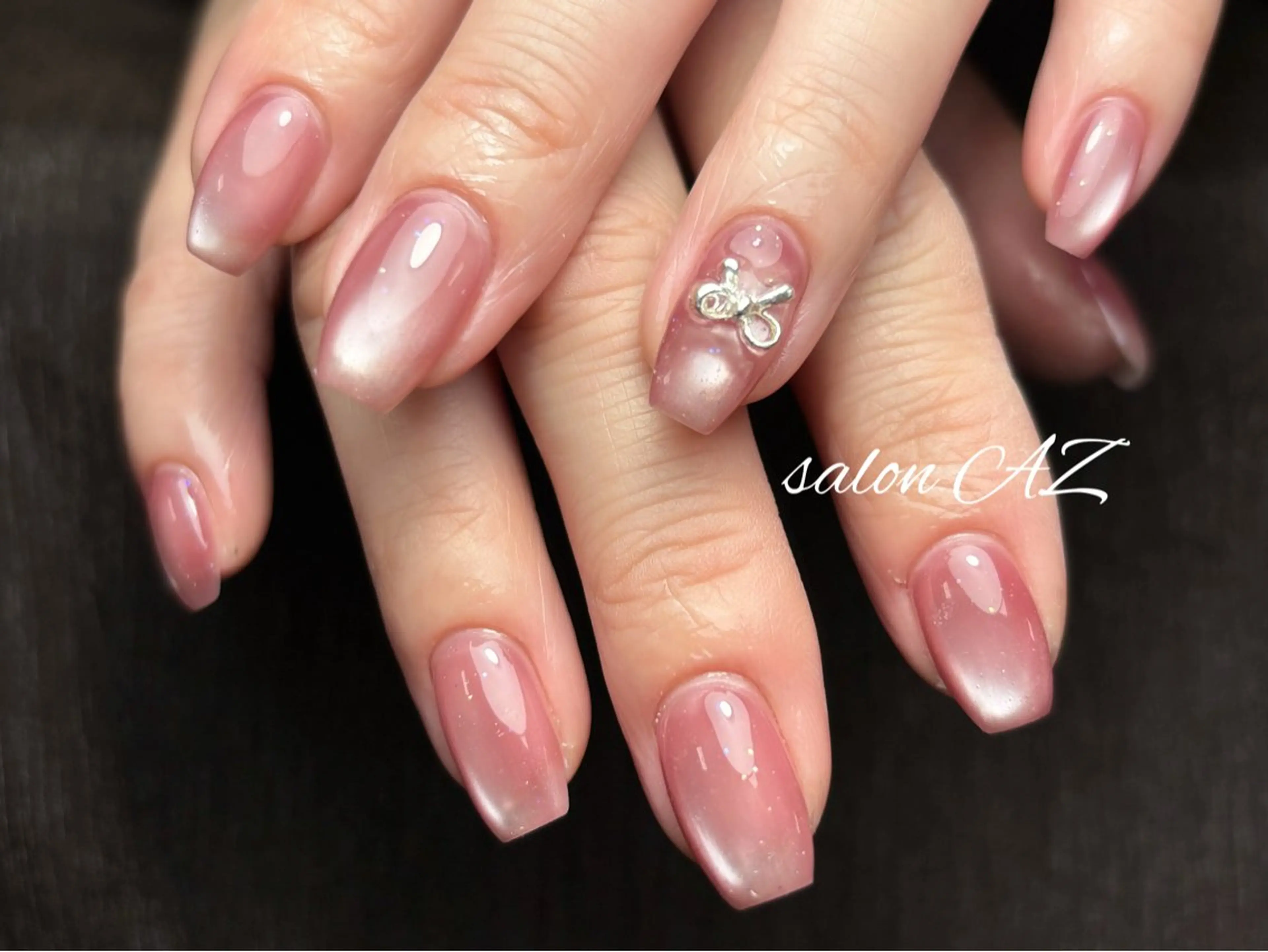 ネイル アートネイル 長さ出し フットネイル フレンチネイル ジェルネイル ハンドネイル salon AZのネイルデザイン