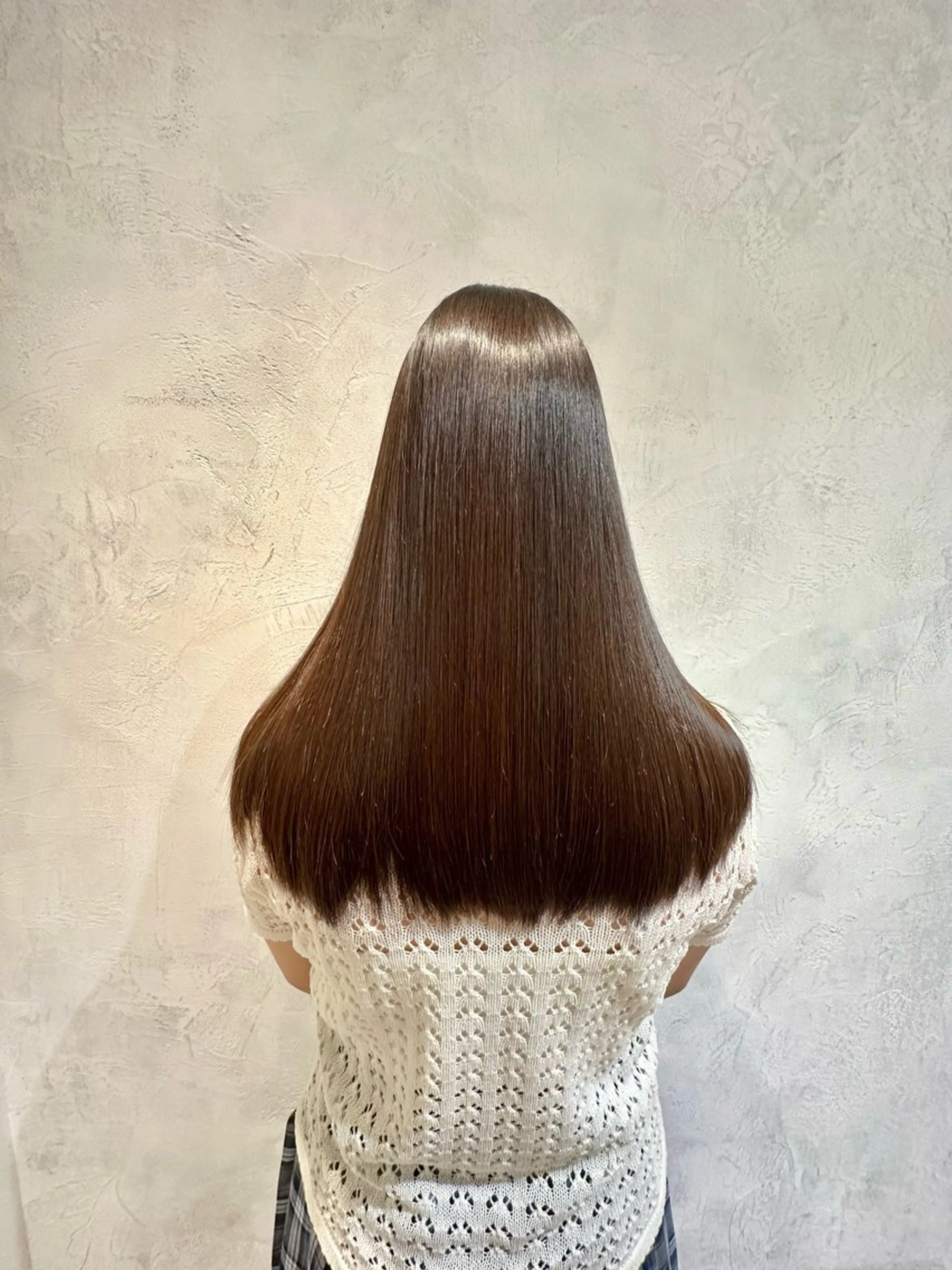 ロング 髪質改善 縮毛矯正 トリートメント 酸熱トリートメント ヘアカラー トリートメント 美髪ストレート AOYAGIのヘアスタイル