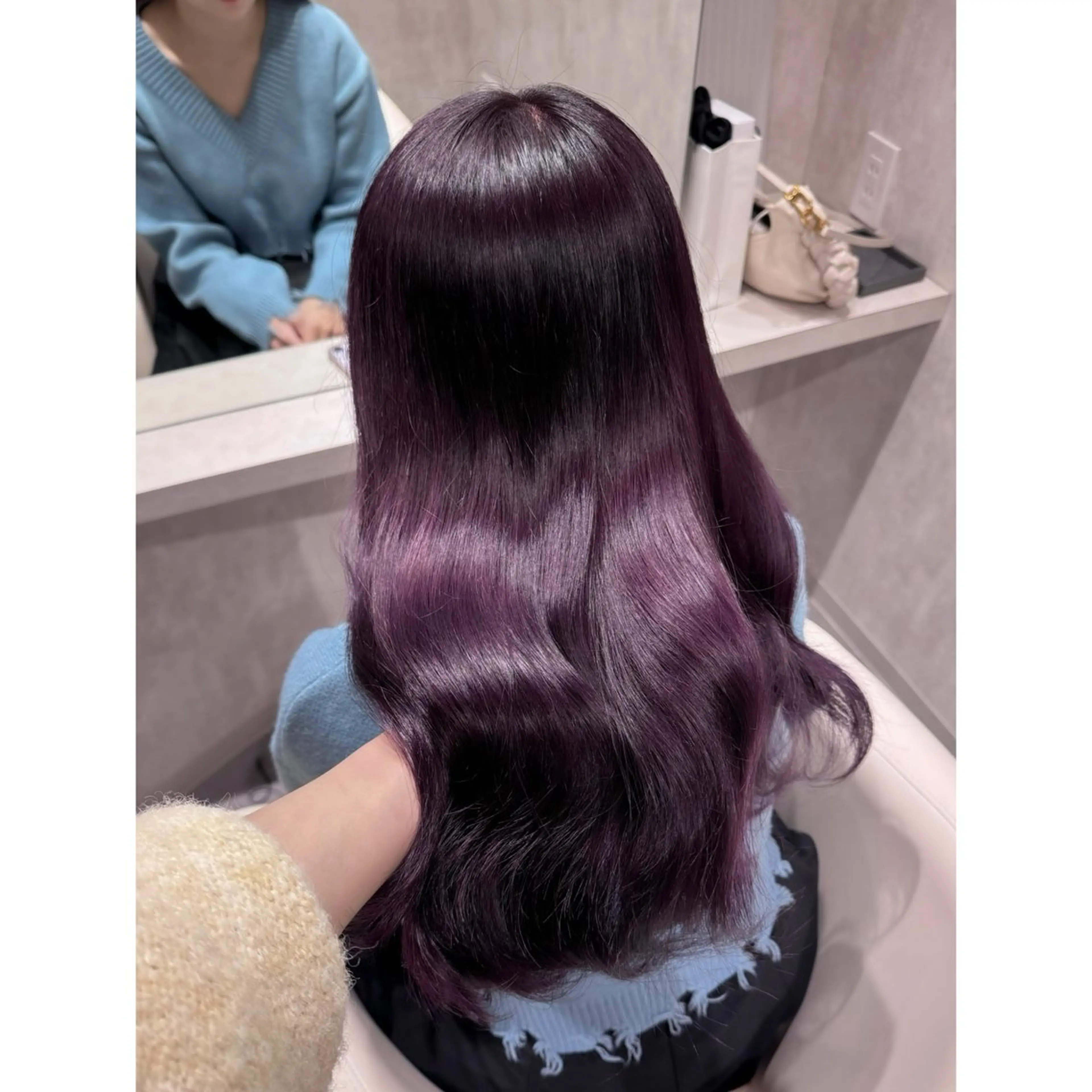 ロング カラー ディープラベンダー ラベンダーカラー ヘアカラー miyu /トレンド カラー×艶髪のヘアスタイル