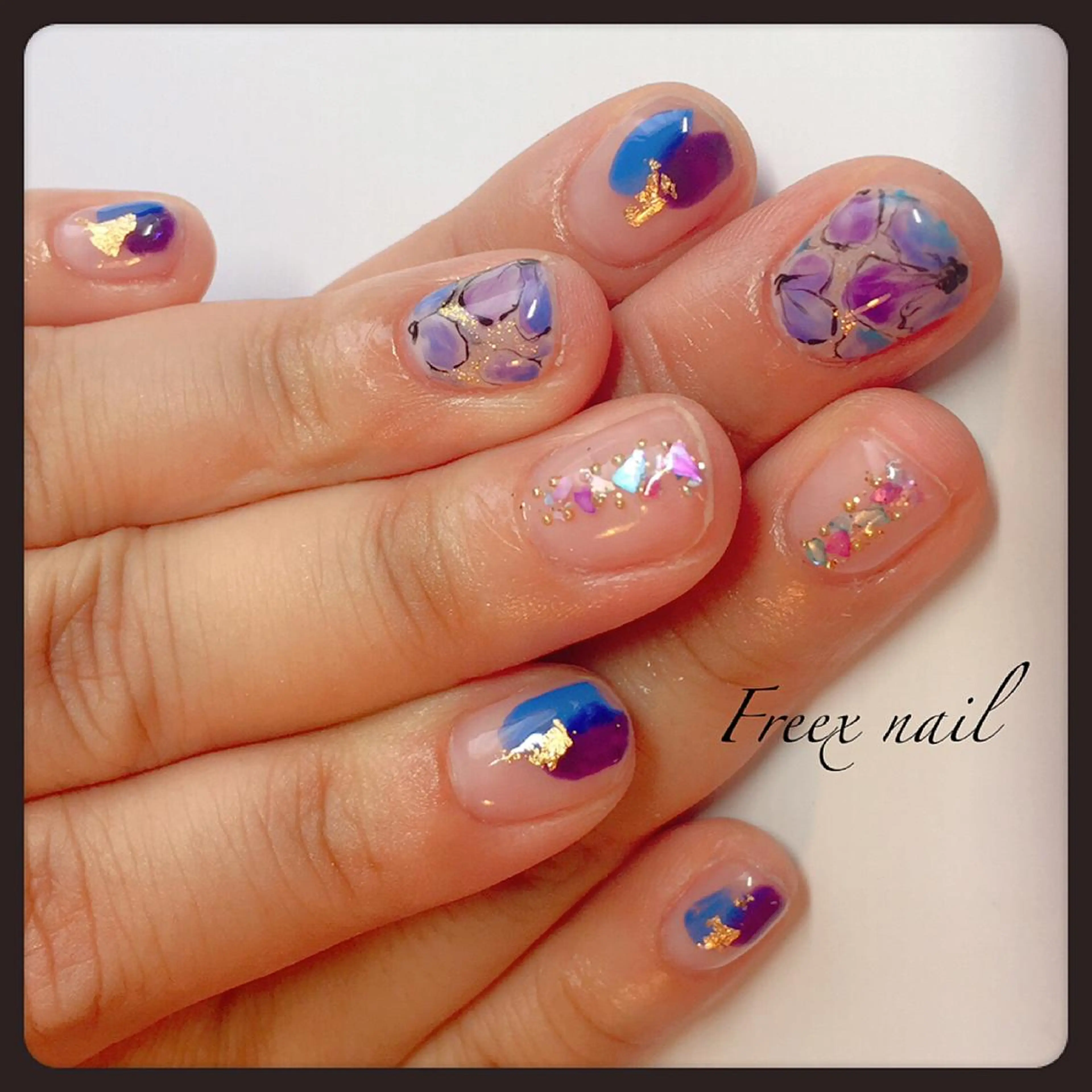 ネイル クリアネイル freex nail /ニュアンス/個性派のネイルデザイン