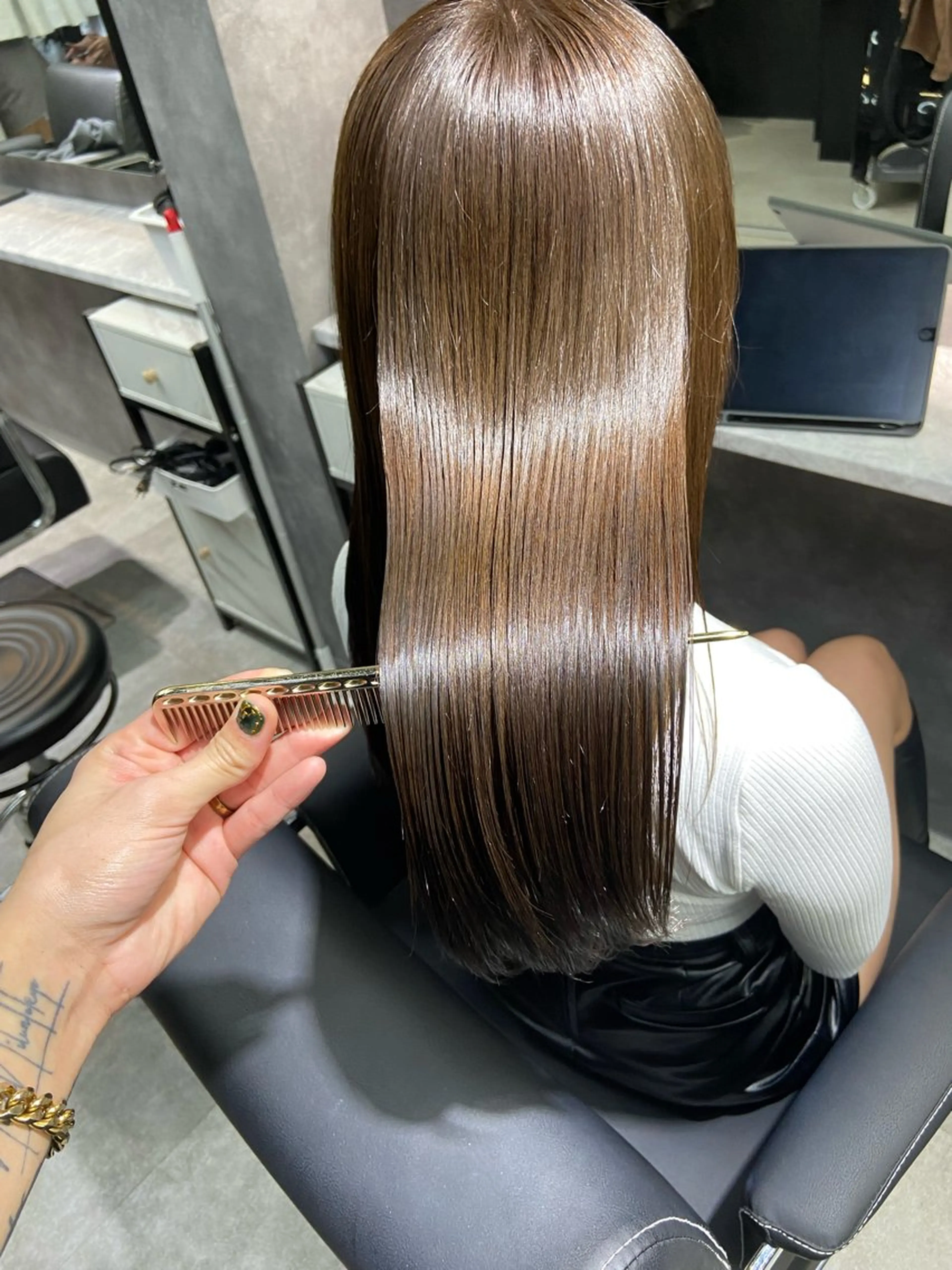 ロング 髪質改善 トリートメント 🦉静かに過ごしたい 方、個室席🦉タナカのヘアスタイル