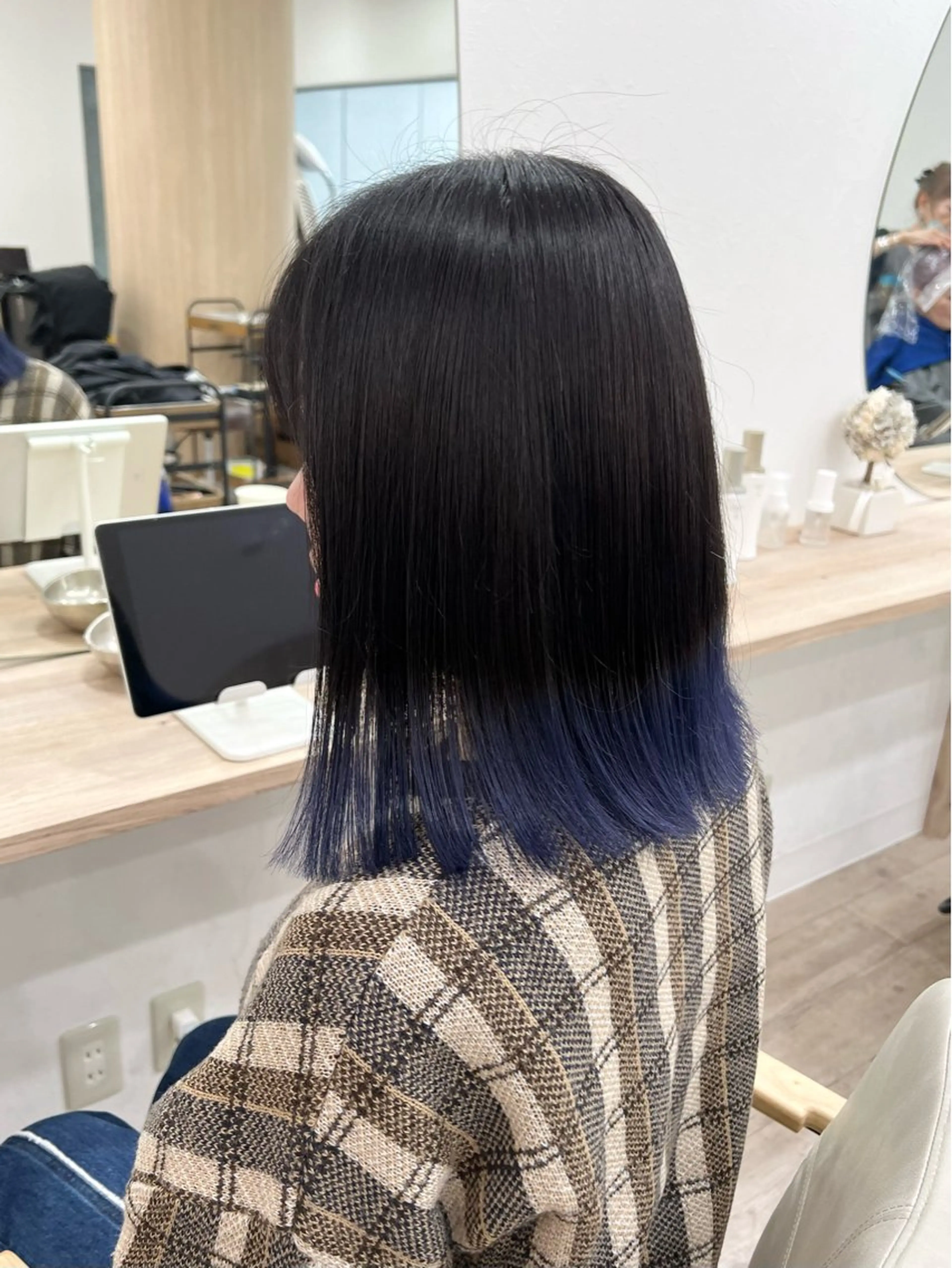 セミロング カラー ヘアカラー TOKI mahoのヘアスタイル