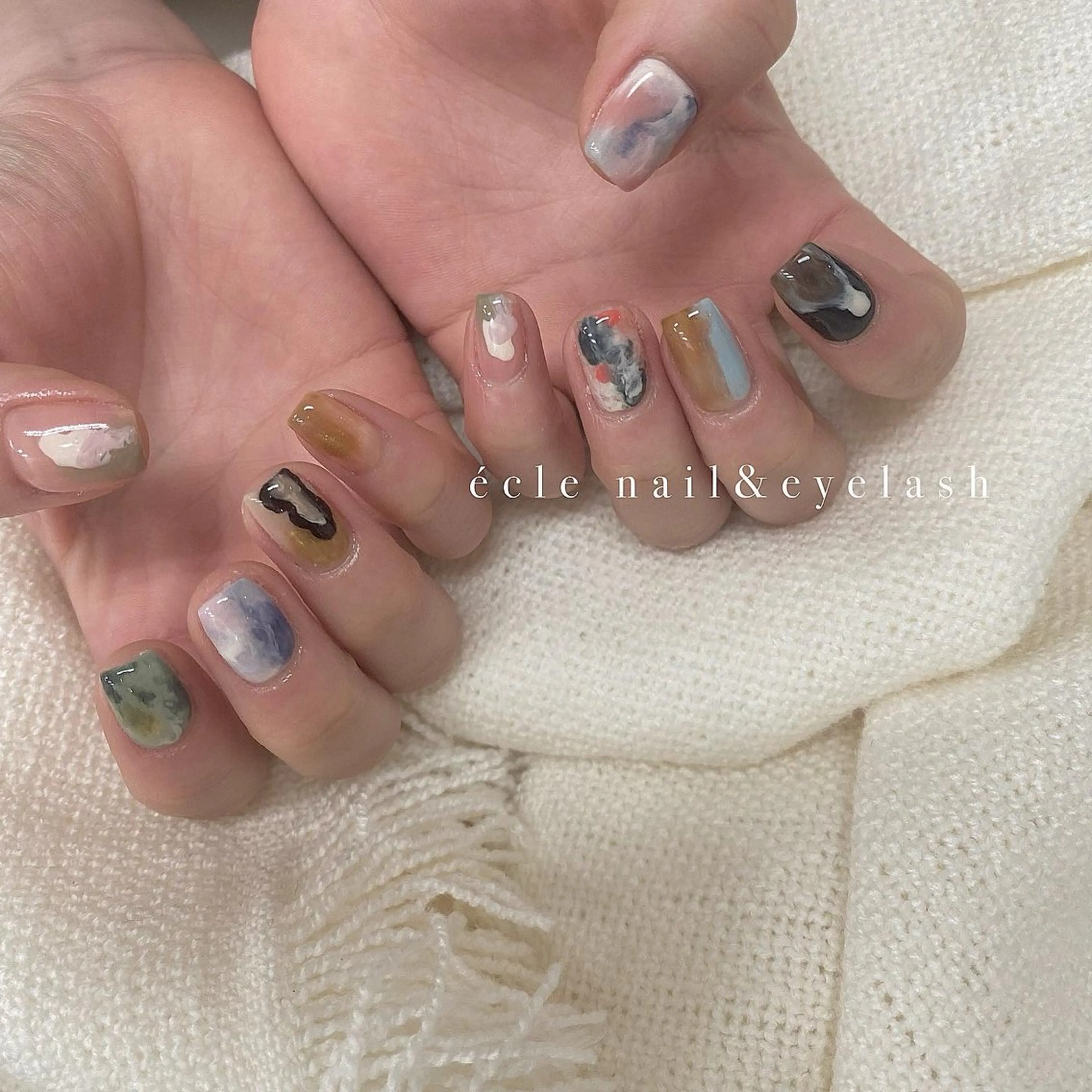 ネイル ニュアンスネイル écle nail&eyeのネイルデザイン