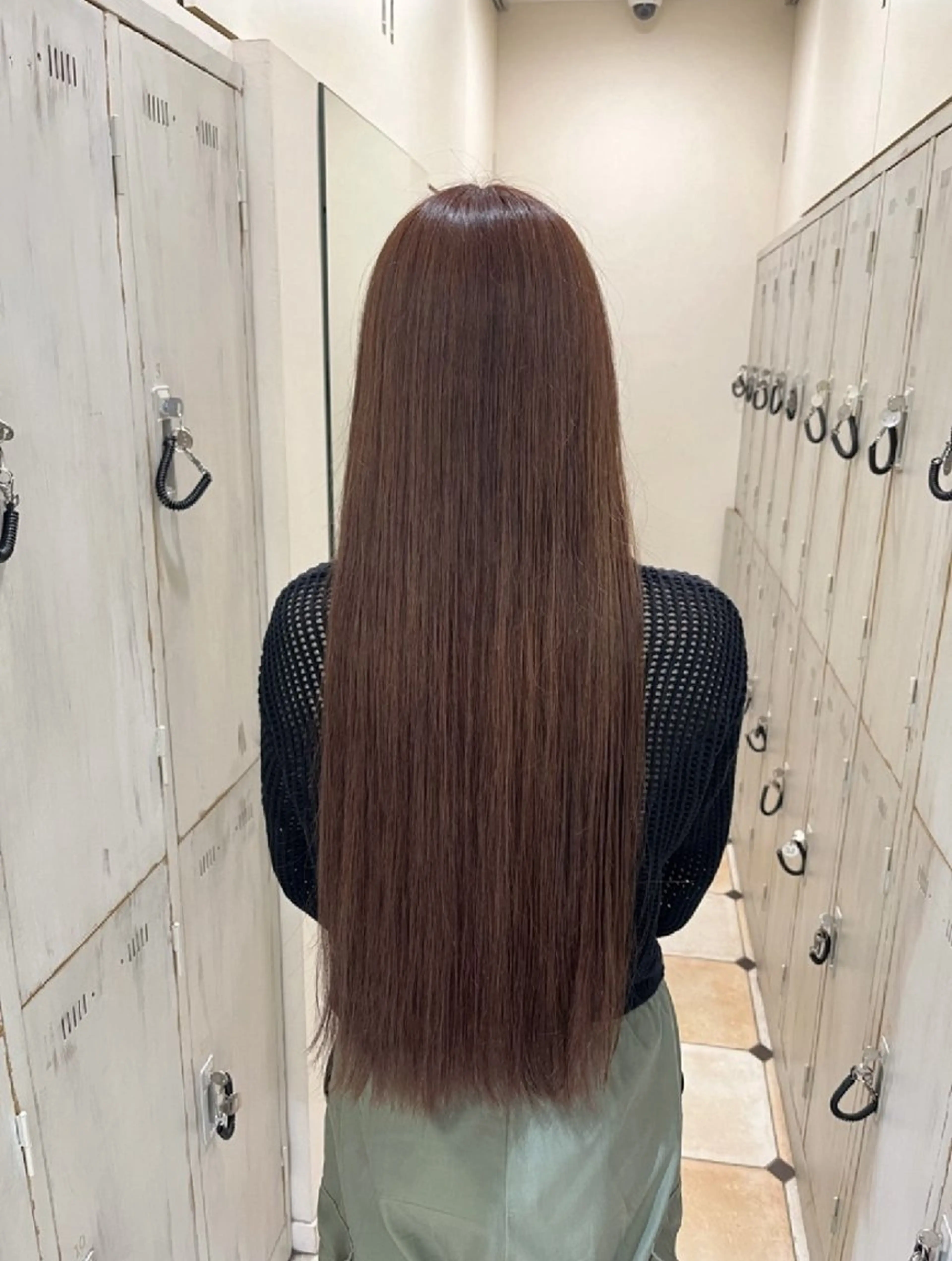 カラー ベージュカラー ピンクカラー ピンクベージュ ヘアカラー 森木 沙弥のヘアスタイル