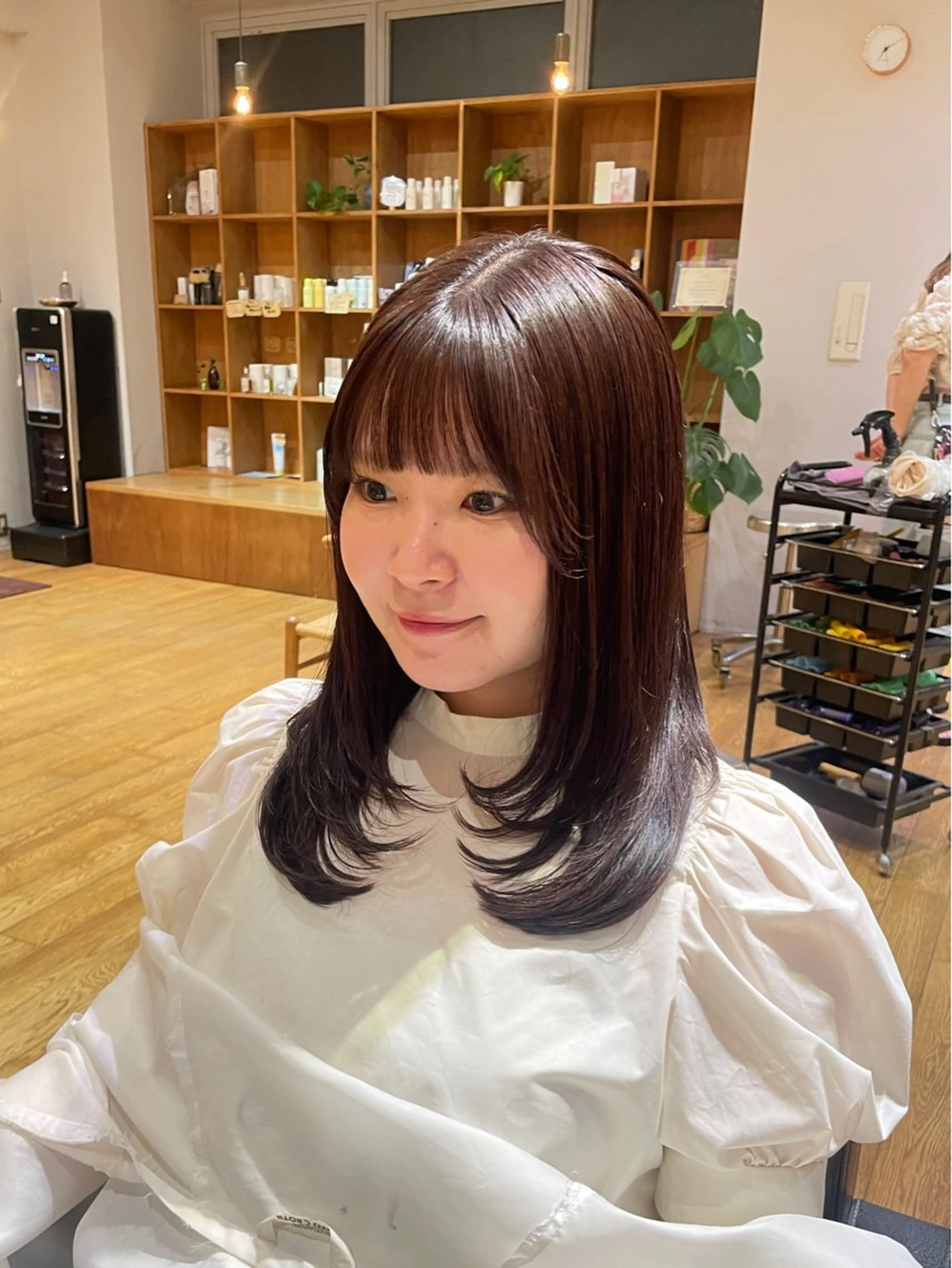 セミロング カラー レイヤーカット カット ヘアカラー トリートメント 縮毛矯正/レイヤー 🌙児玉光瑠のヘアスタイル