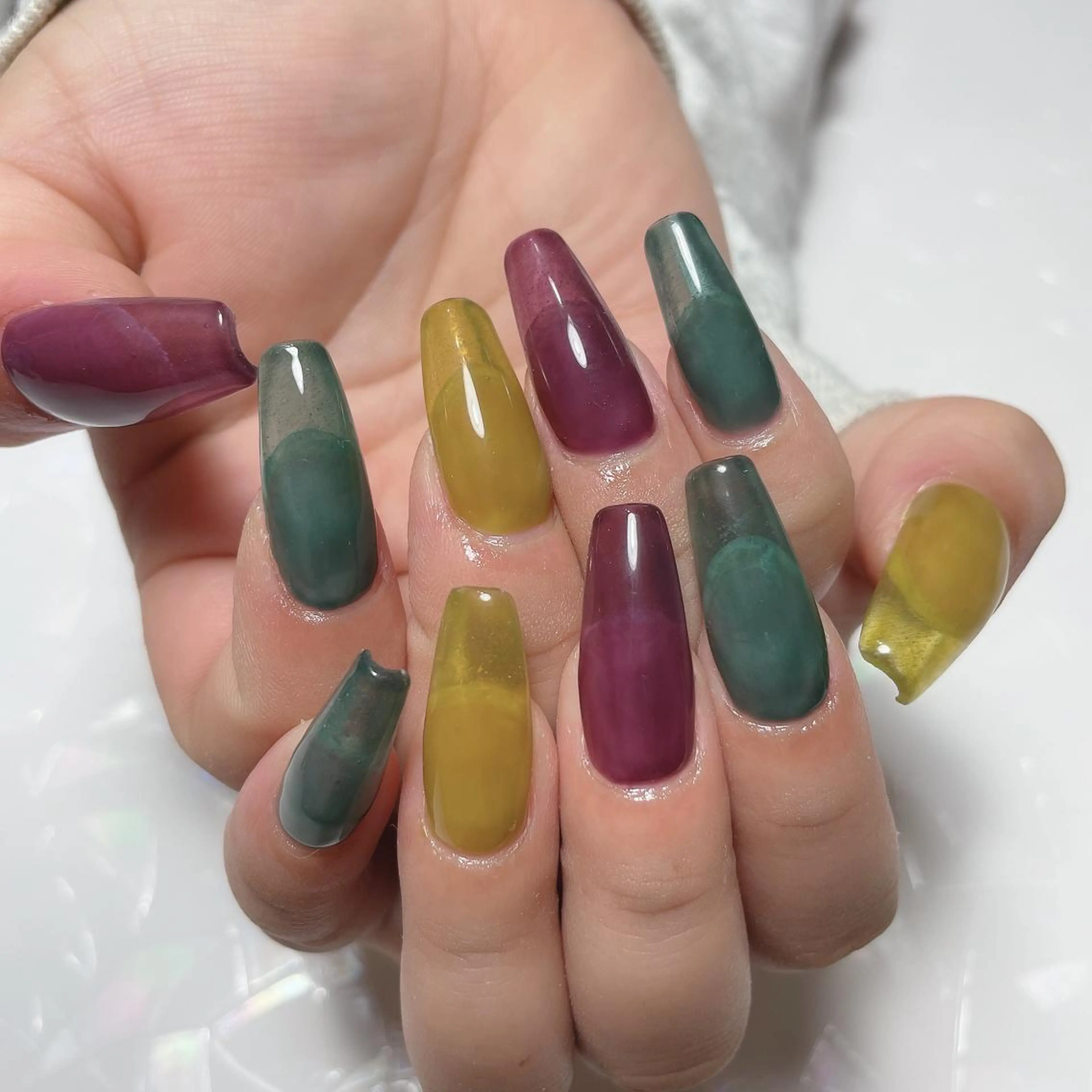 ネイル アートネイル クリアネイル ジェルネイル スカルプネイル シンプルネイル ハンドネイル 工藤 理恵のネイルデザイン