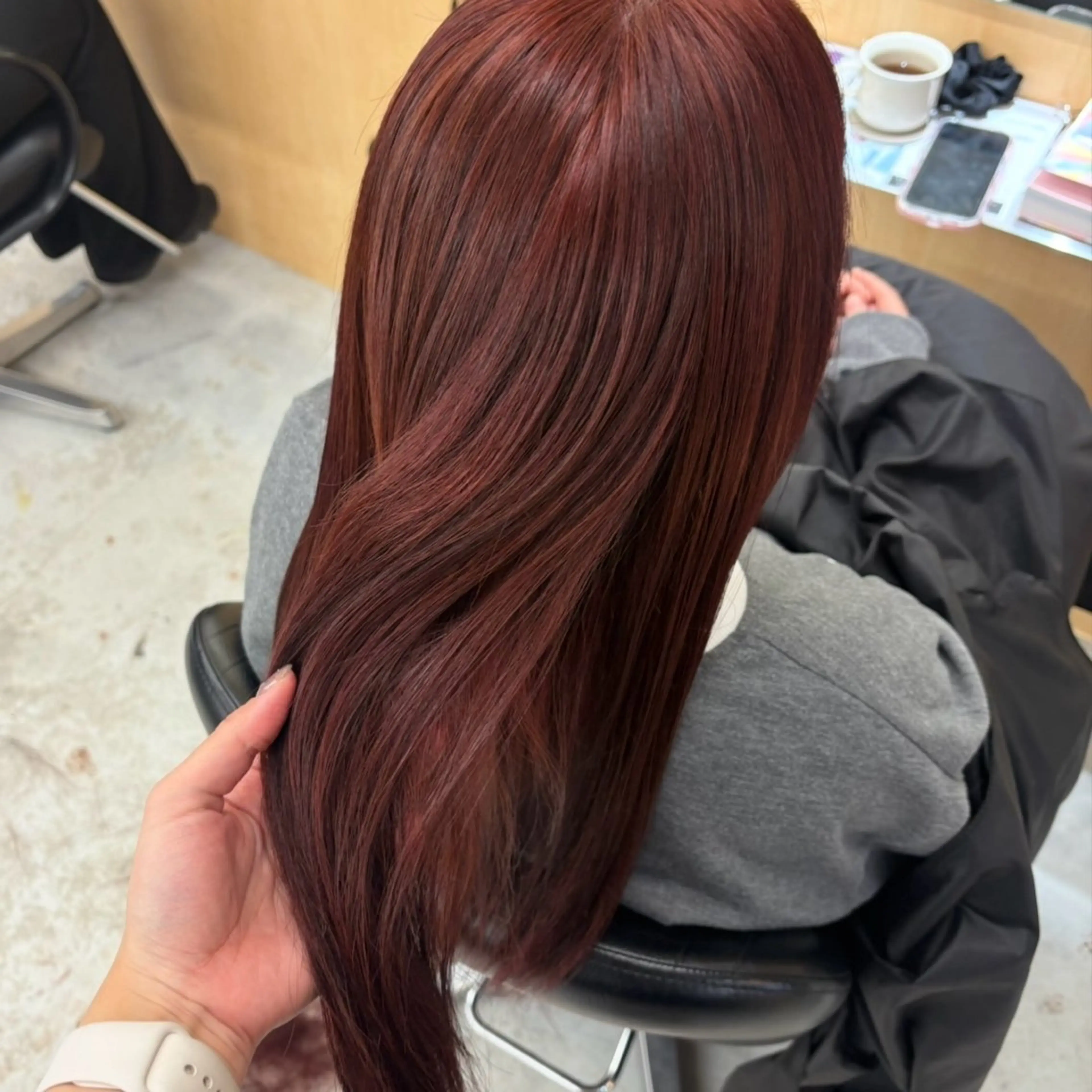 ブリーチなしWカラー🦙🤎の写真