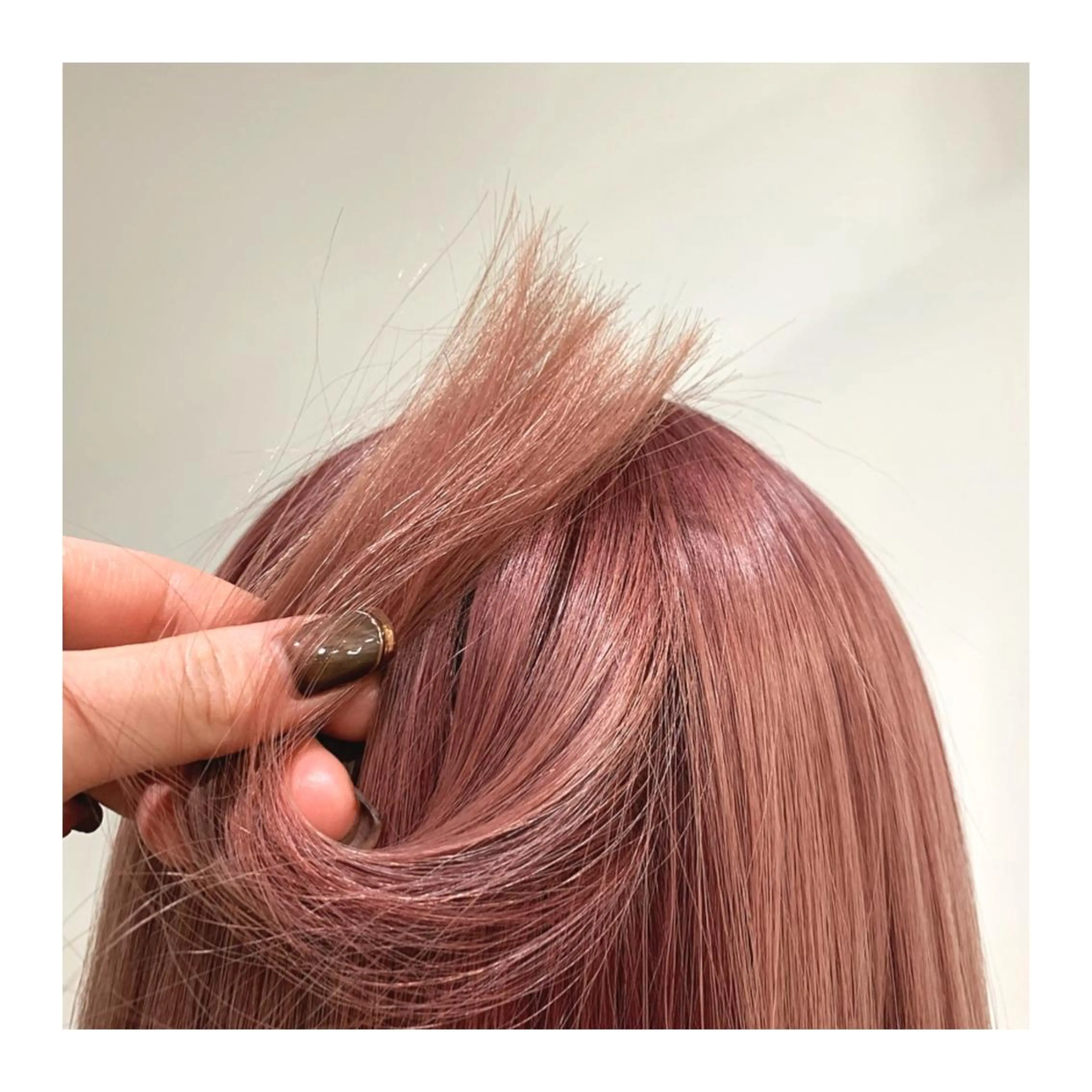 ミディアム カラー ヘアカラー トリートメント あべ ゆうかのヘアスタイル