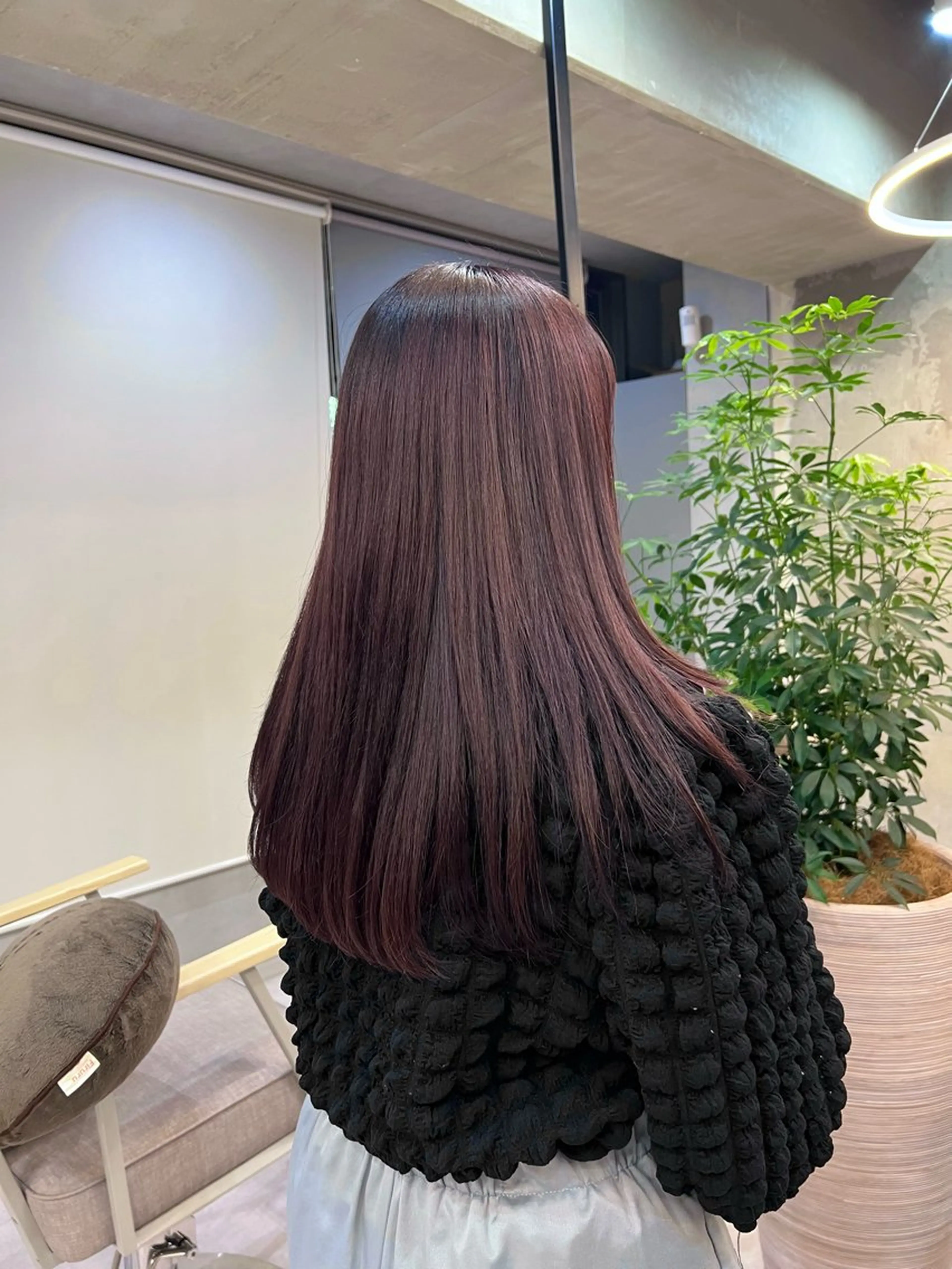 ロング カラー レッドカラー 🍒サクラ🍒 /透明感カラー/艶髪のヘアスタイル