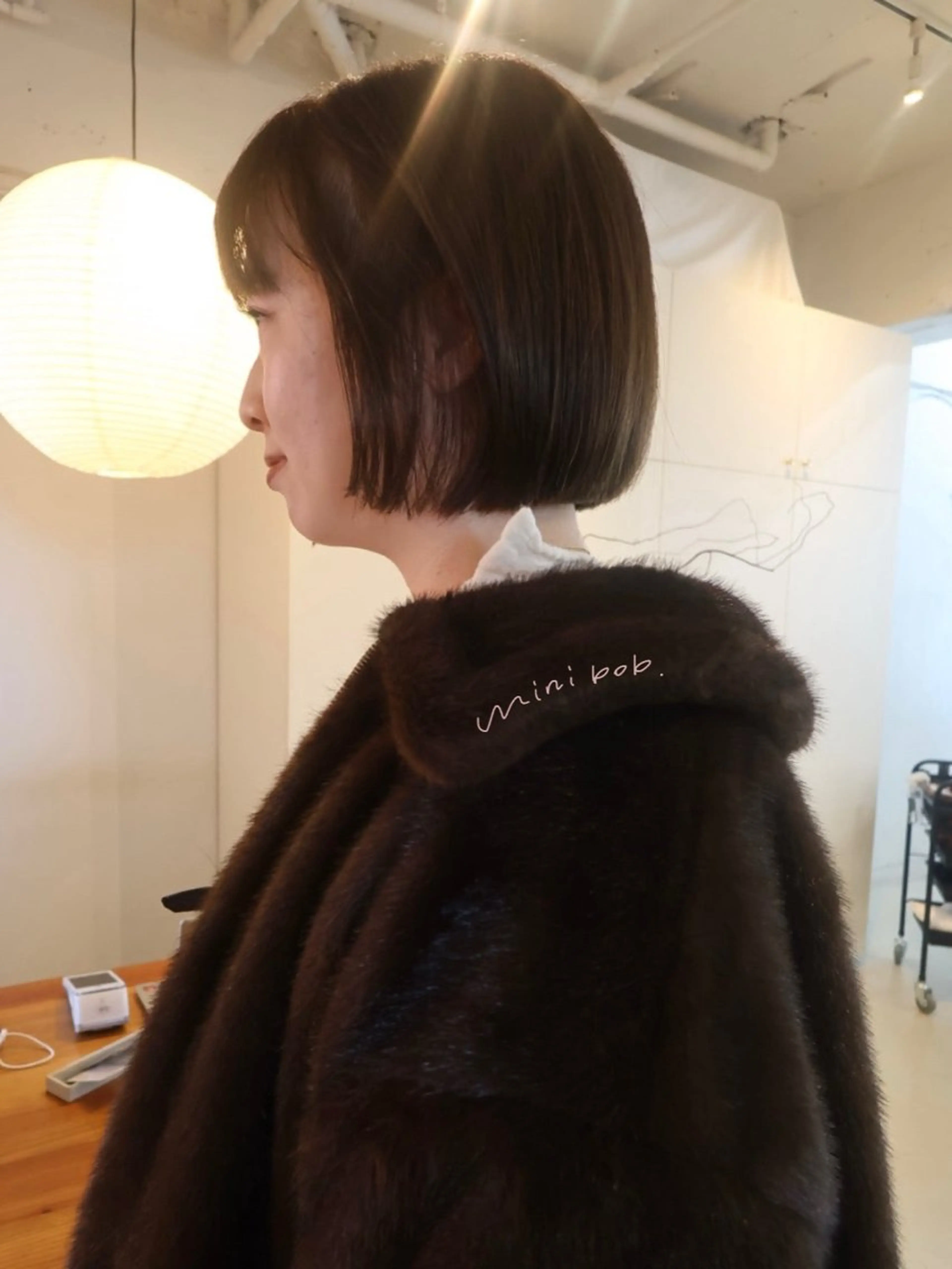 ショート ボブ カット ヘアカラー トリートメント 🍑透明感hair ・NENE🍑のヘアスタイル