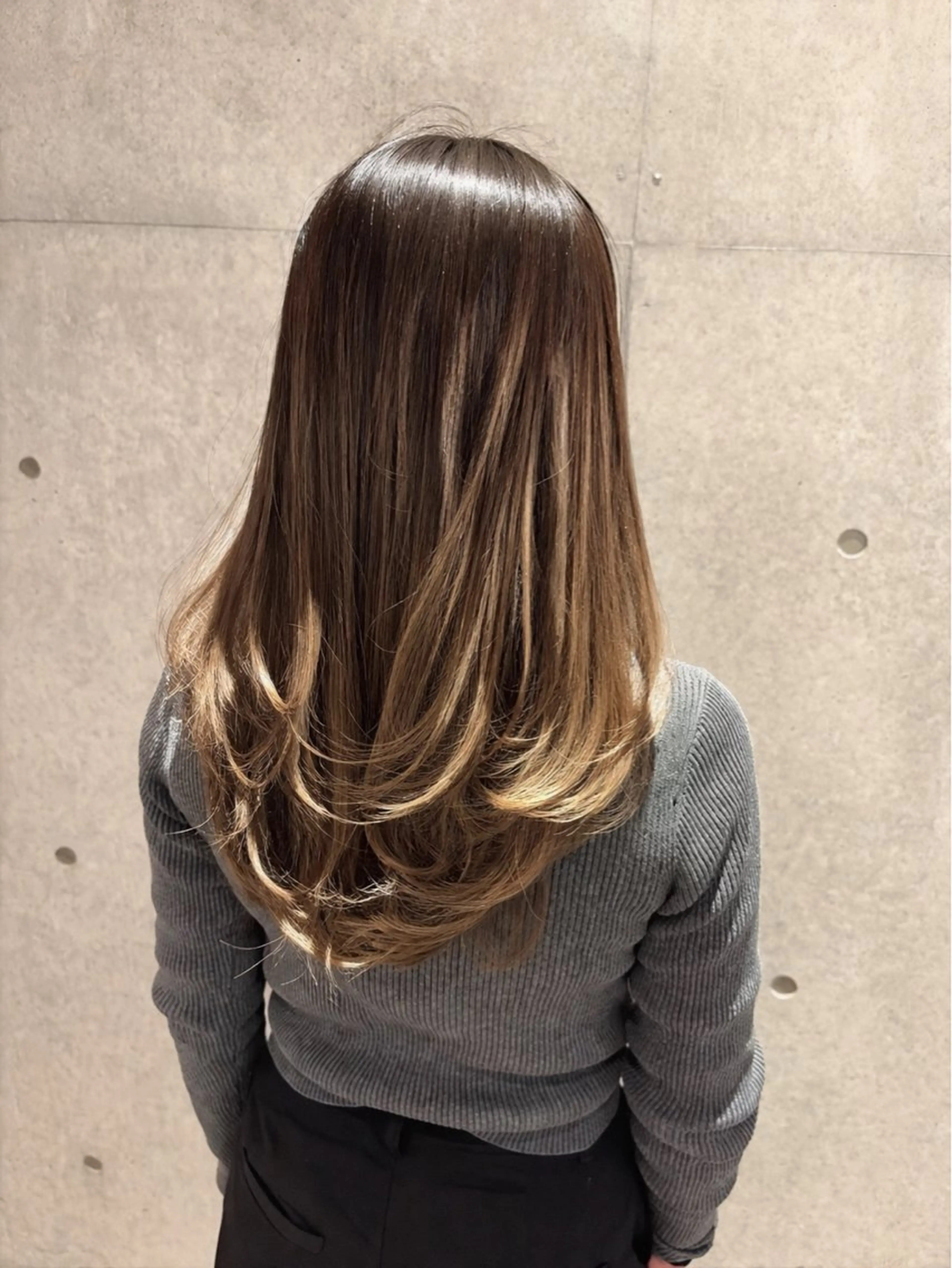 ロング カット 南 菜花のヘアスタイル