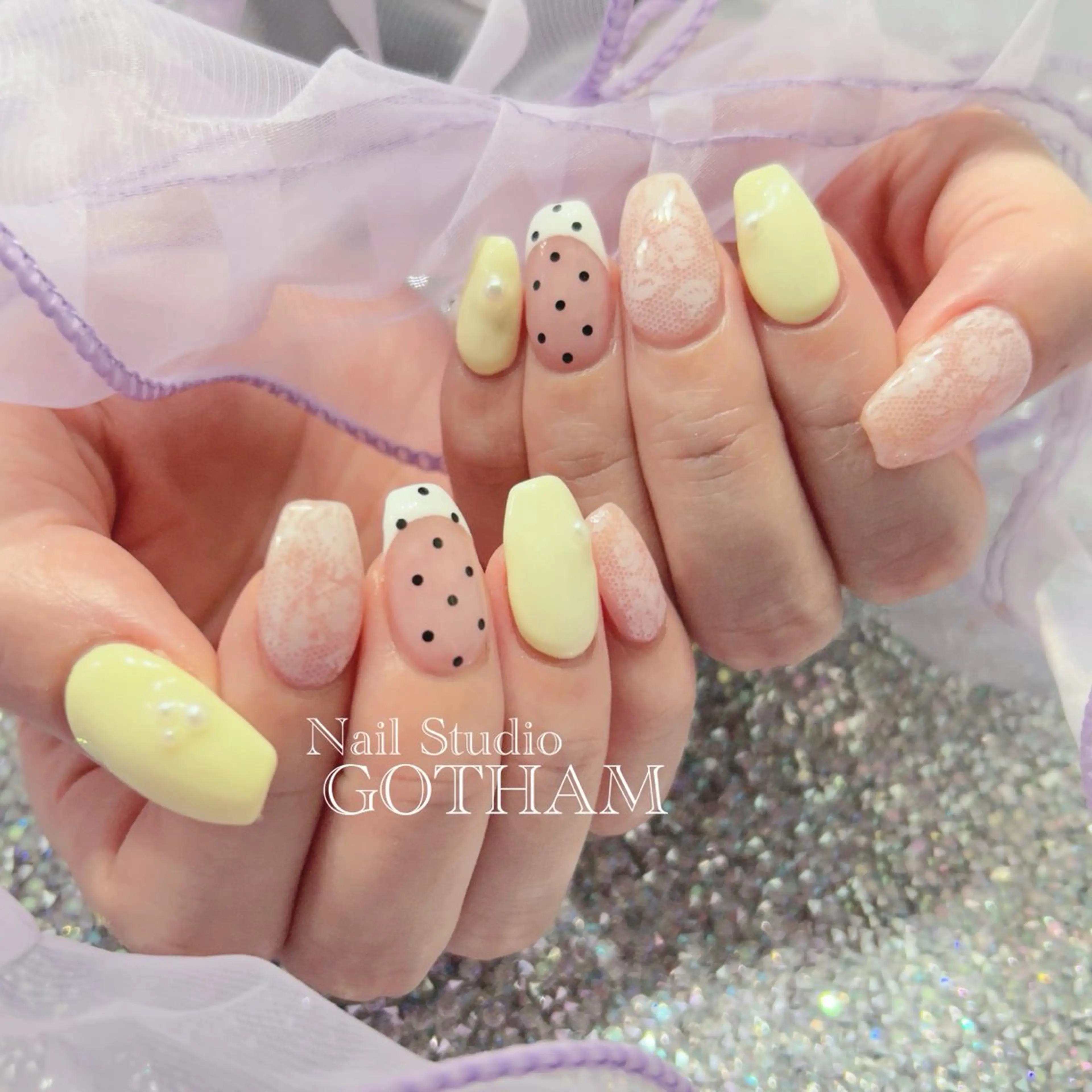 ネイル ハンドネイル 高円寺駅からすぐ🌈 ネイルGOTHAMのネイルデザイン