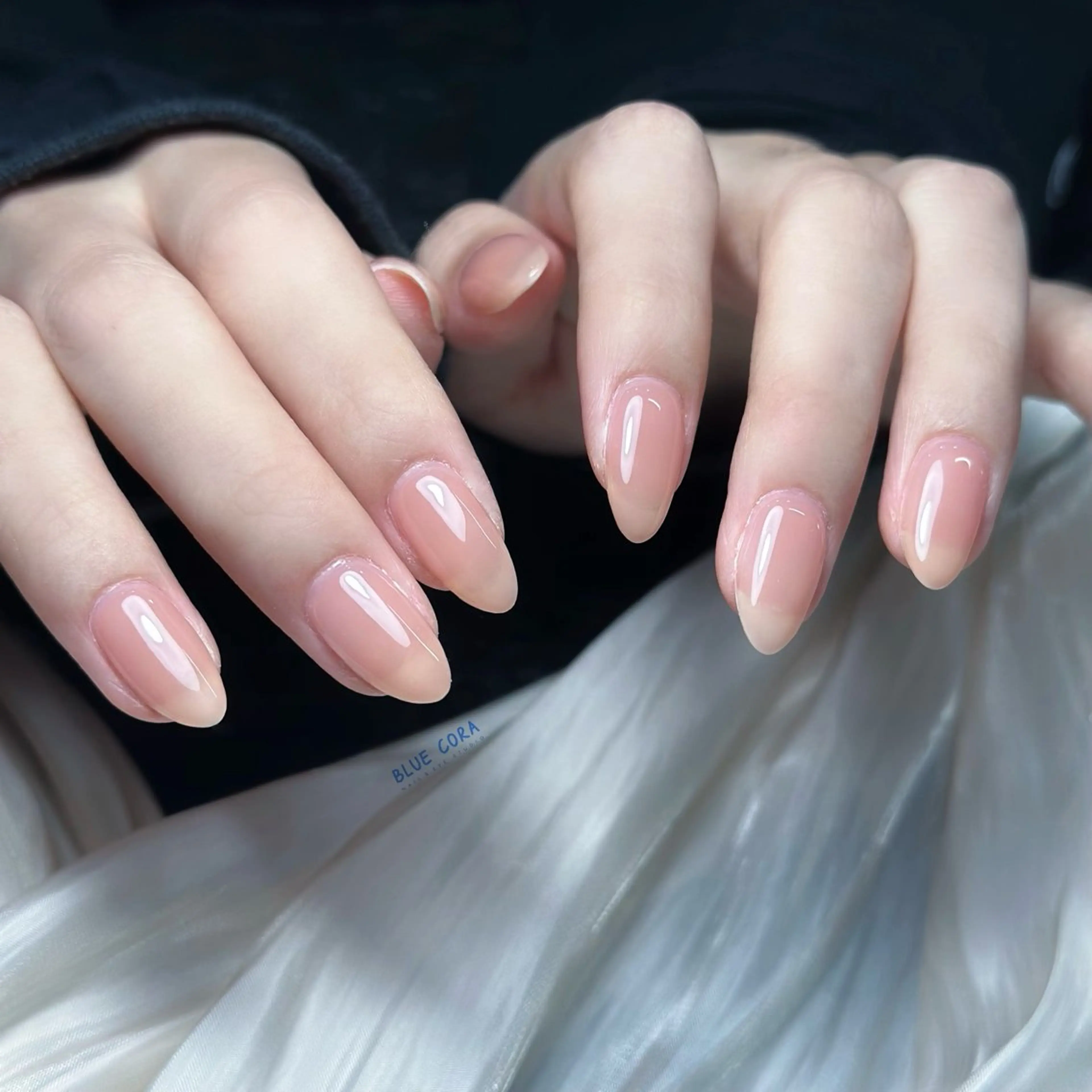 ネイル クリアネイル ハンドネイル ハンドケア BLUE CORAのネイルデザイン