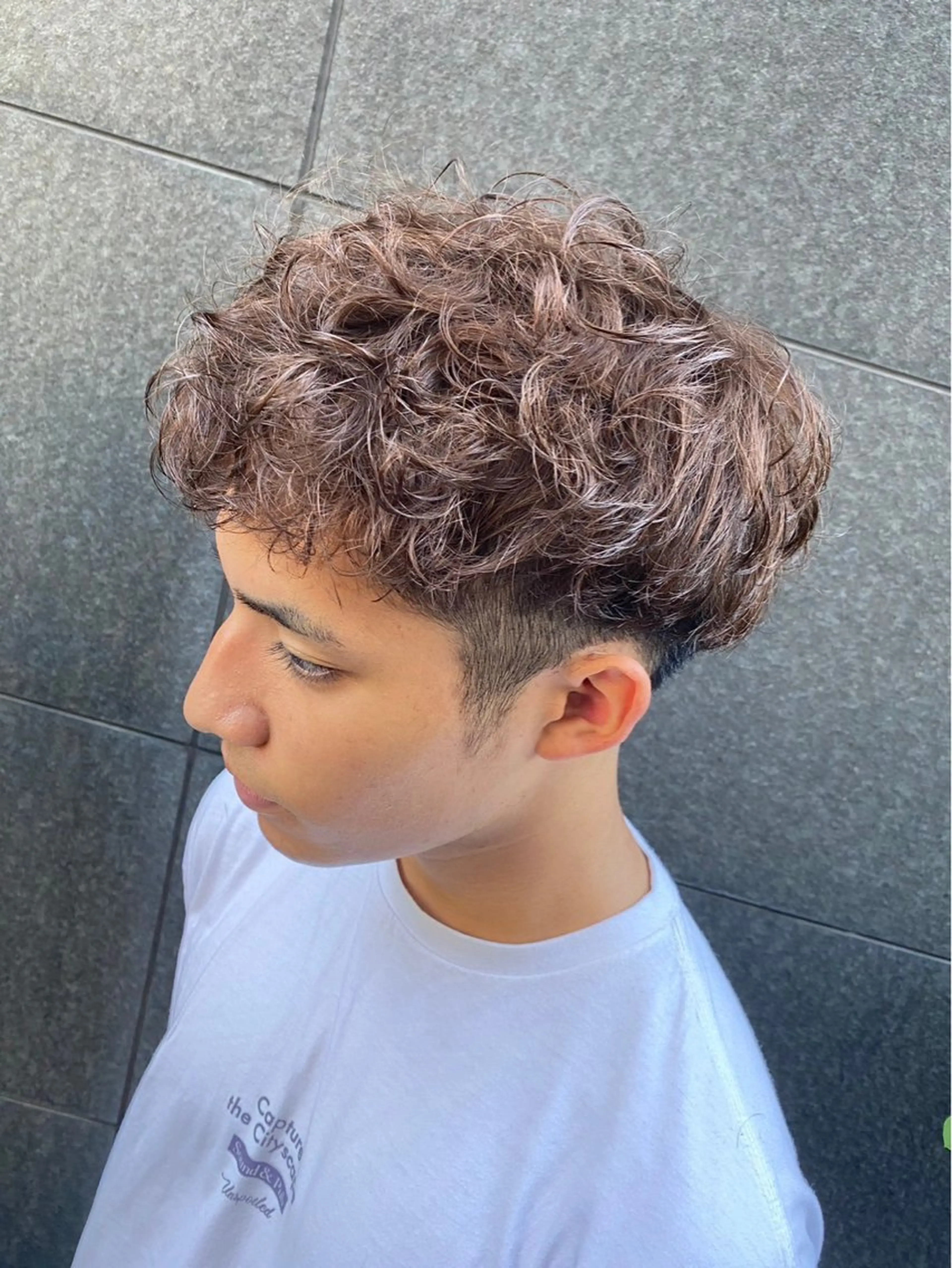 カラー メンズ 雪音/美髪縮毛矯正 /ニュアンスパーマのヘアスタイル