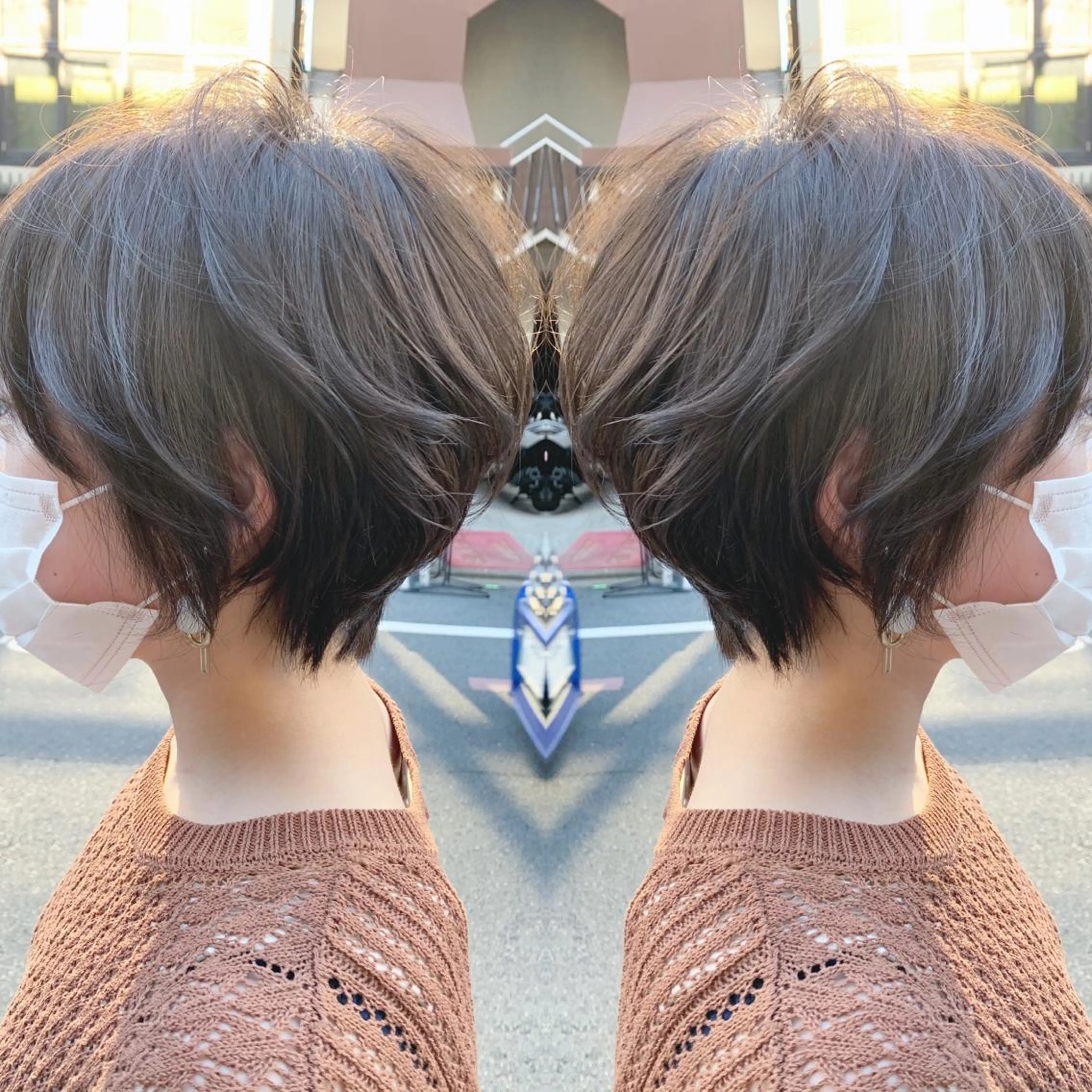 ショート ショートボブ ボブ ショートヘア カット ヘアカラー H (エイチ) 烏丸御池店のヘアスタイル