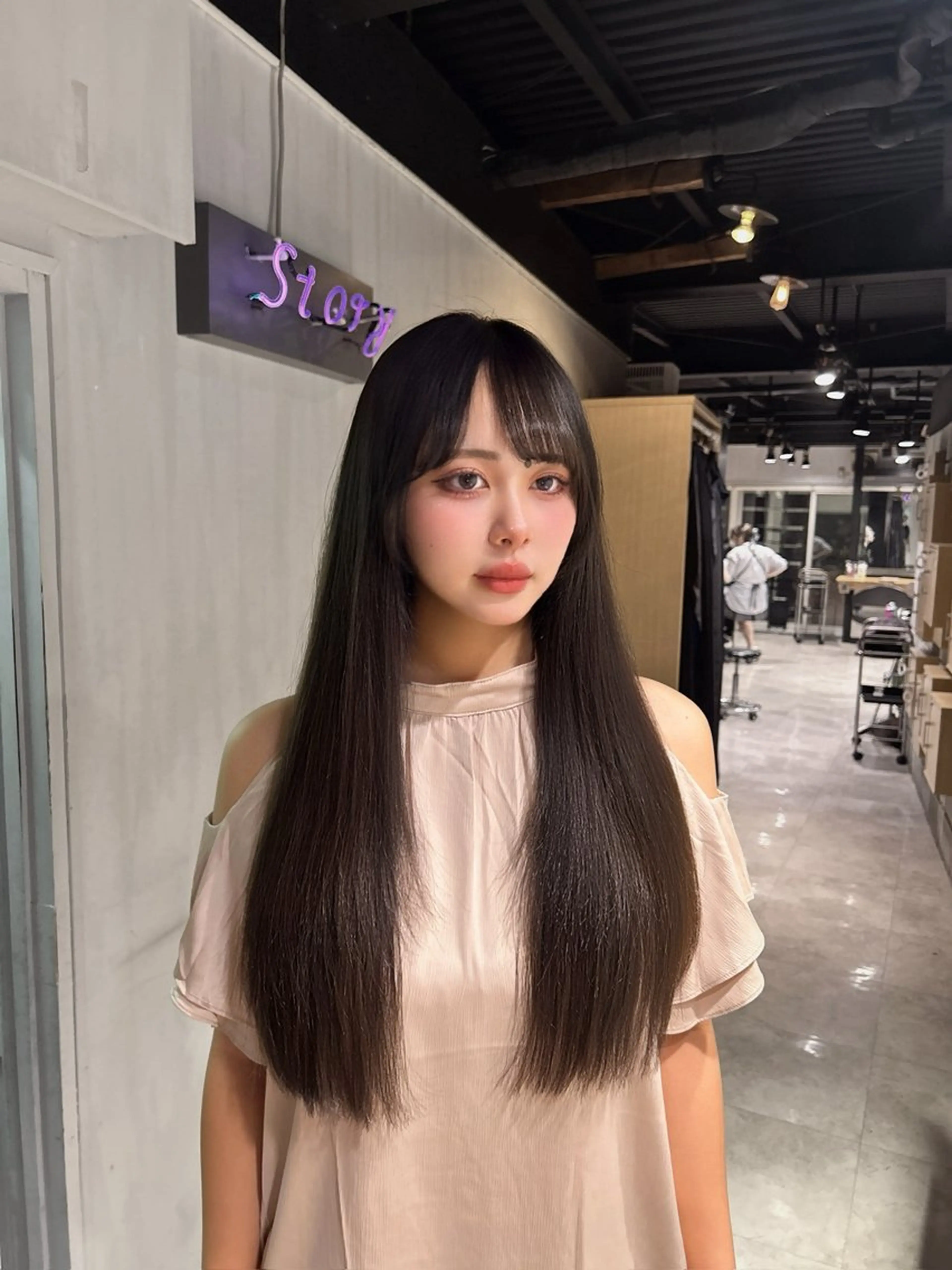 ロング MEI🎀垢抜けカラ ー🎀韓国styleのヘアスタイル