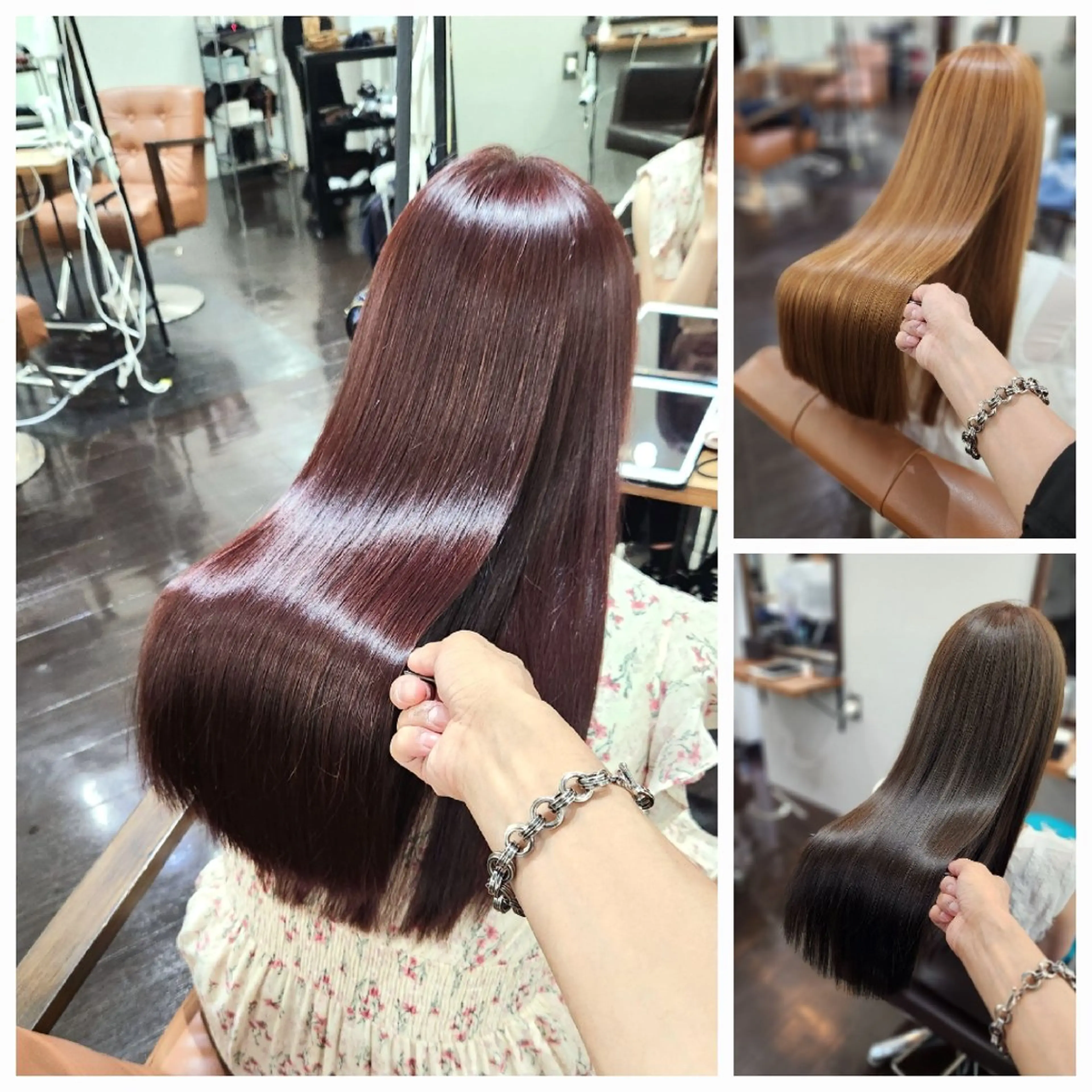 ロング 髪質改善 ロング 縮毛矯正 トリートメント カット ヘアカラー トリートメント ヒロセ シュウジのヘアスタイル