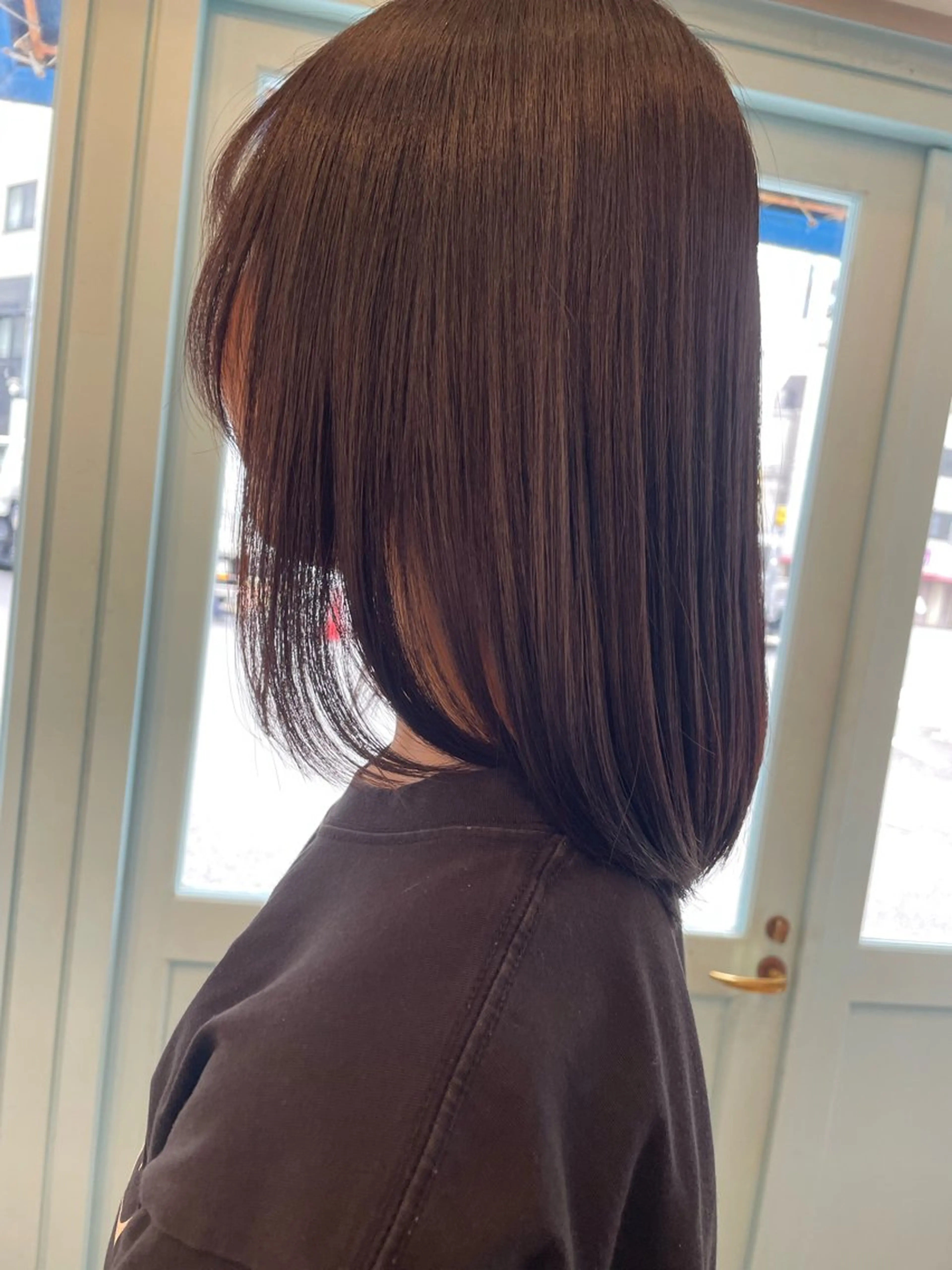 セミロング カラー 【髪質改善】【美髪】 【ツヤ髪】ほしのちりのヘアスタイル