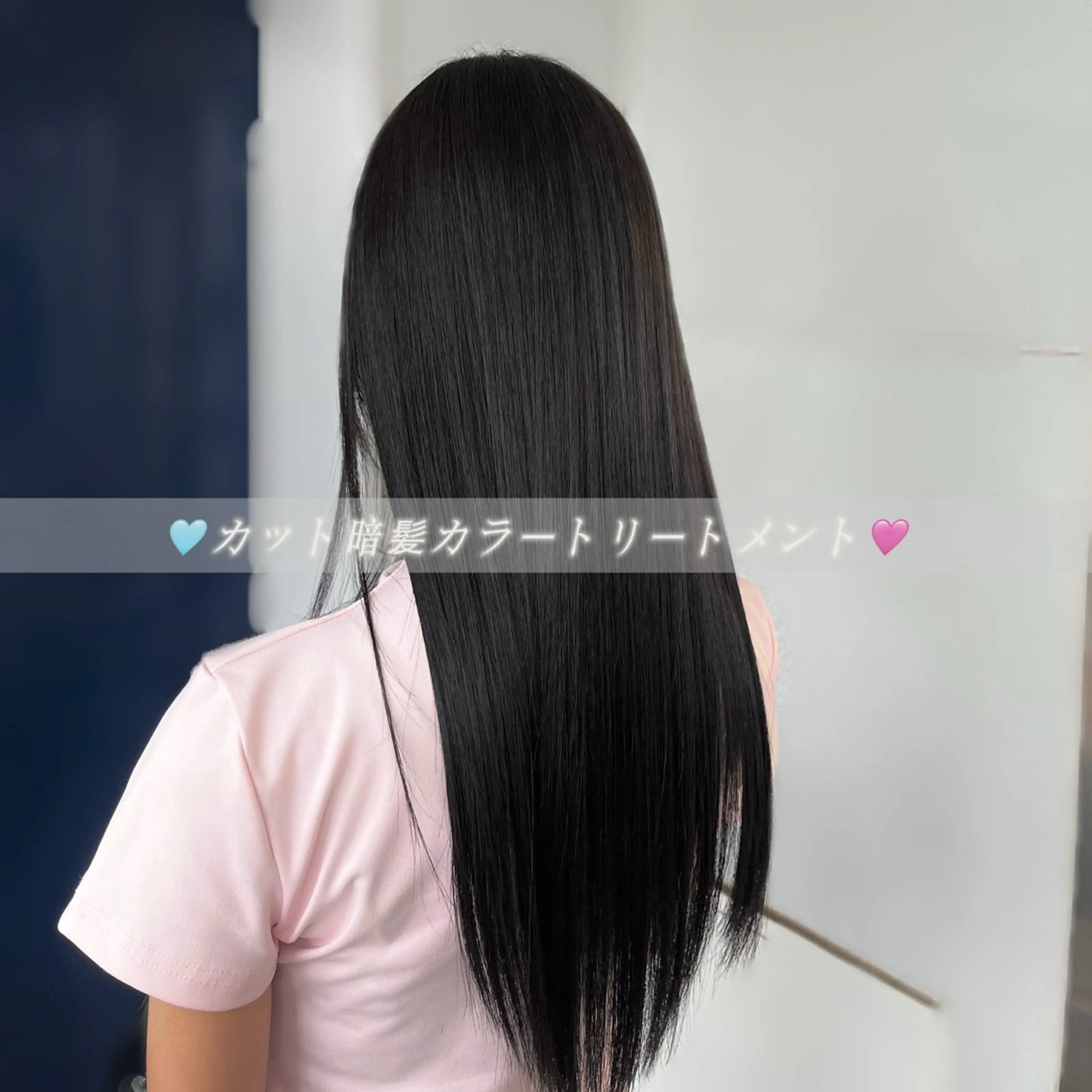 ❤️透明感重視🔥カット＋暗髪カラー✨黒染めなしで自然な大人可愛い髪色に♪暖色カラーも人気❣️（シャンプーブロー込の写真