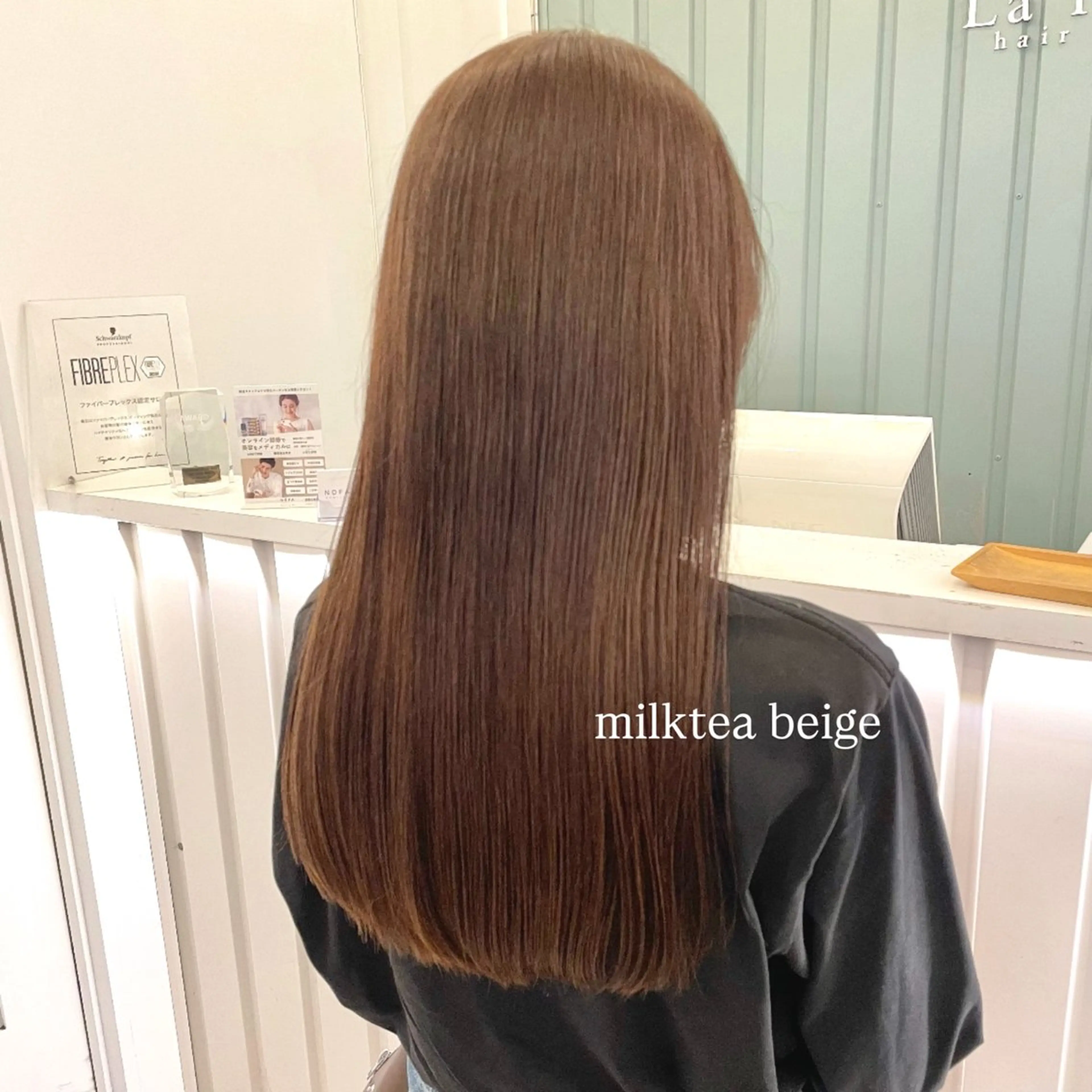 セミロング カラー 💘韓国レイヤー上 品カラーruru💘のヘアスタイル