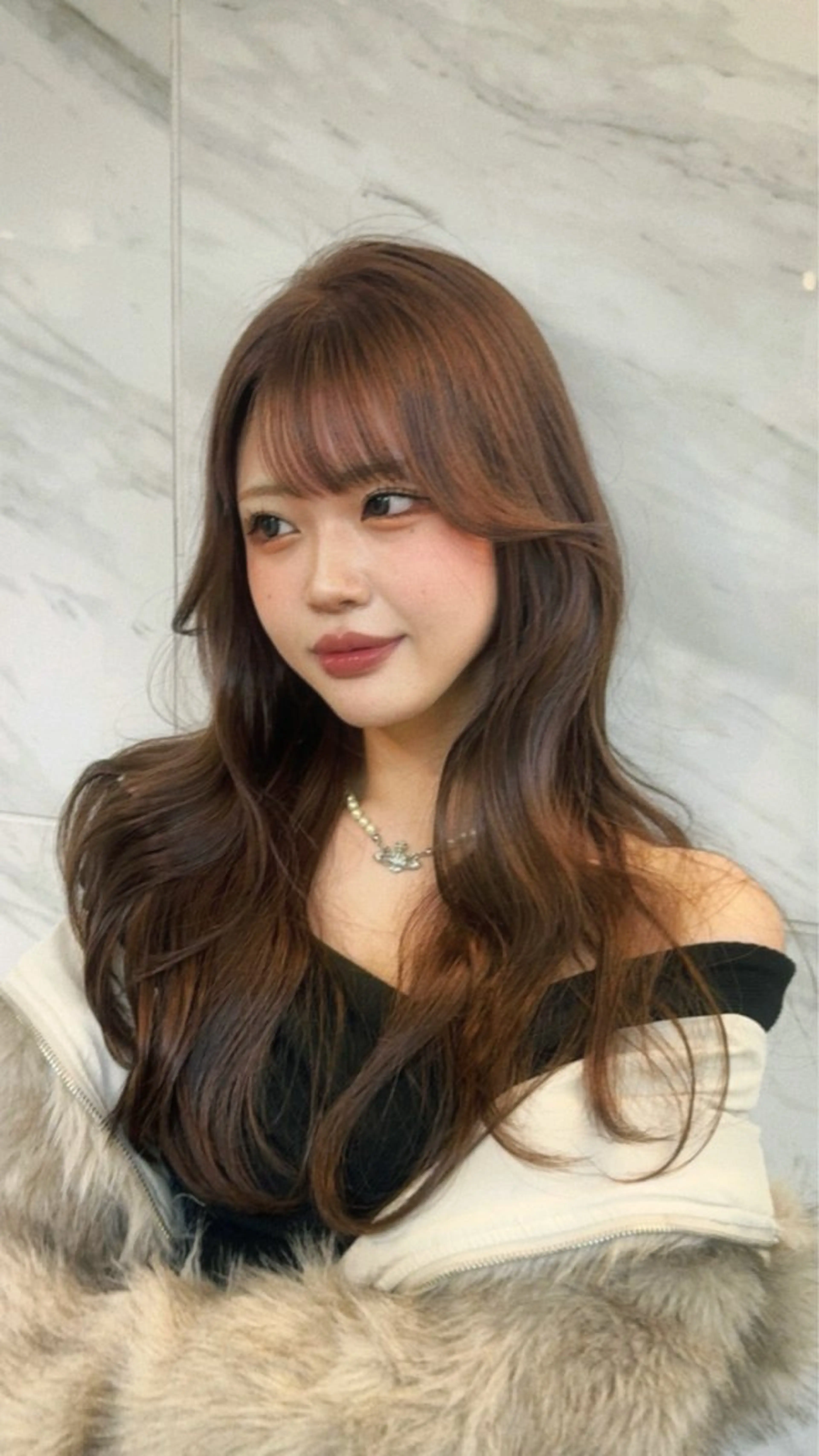 ロング カラー レイヤーカット Pocket仙台 💚モエリのヘアスタイル