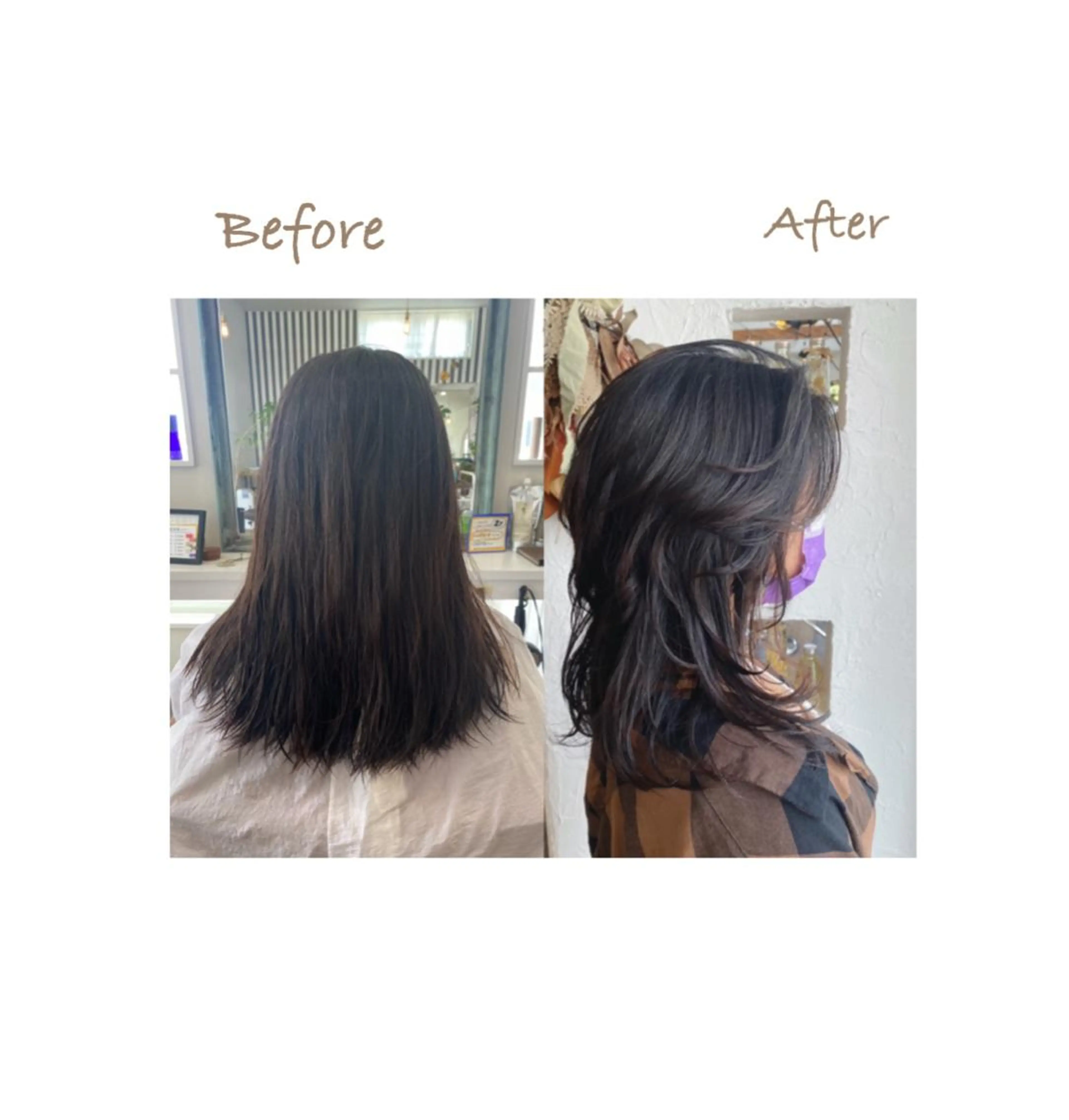 セミロング カラー パーマ ヘアアレンジ メンズ キッズ 豊橋美容院 ソンリエのヘアスタイル