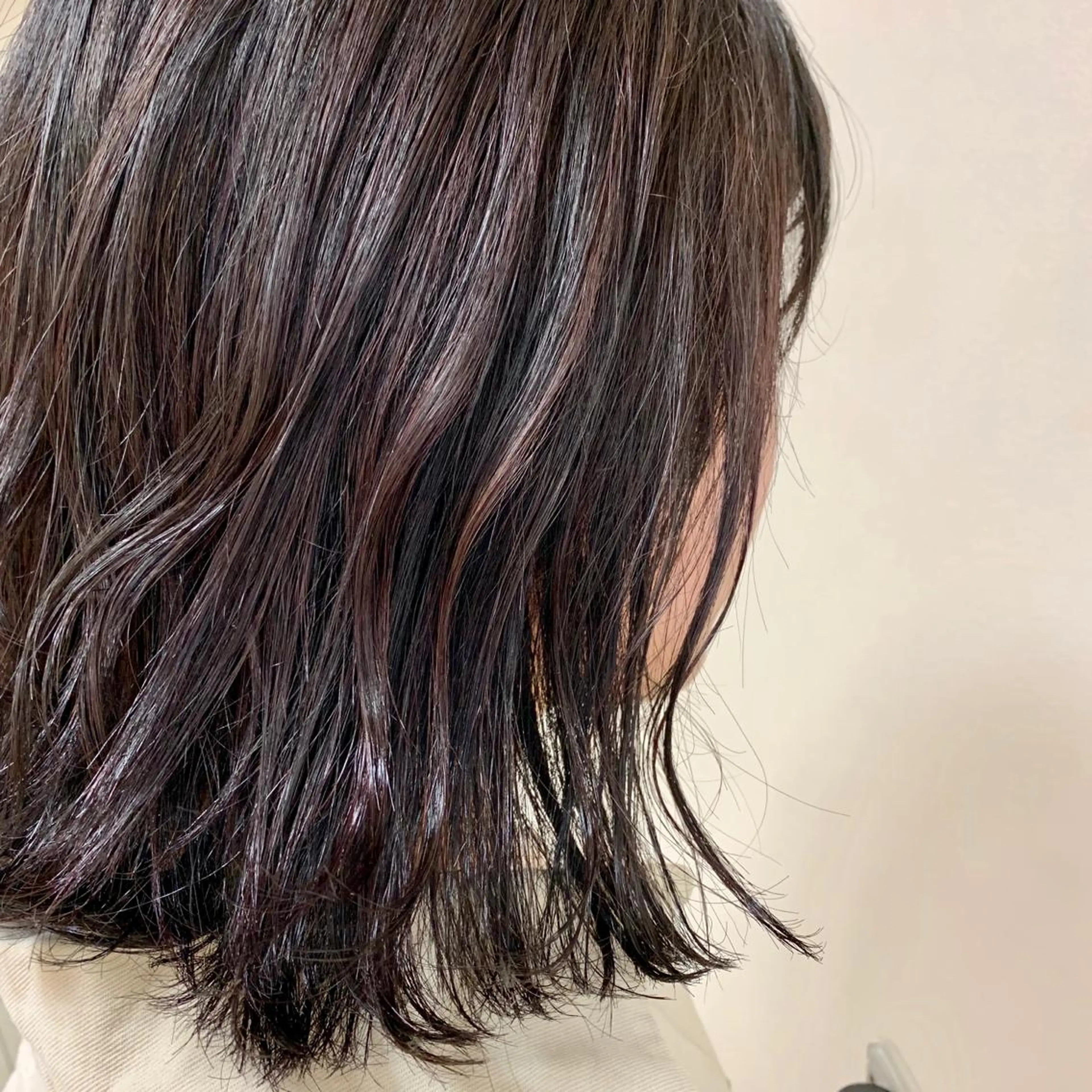 ミディアム カラー ヘアアレンジ ヘアカラー トリートメント 【Sweep】おじま のぞみのヘアスタイル