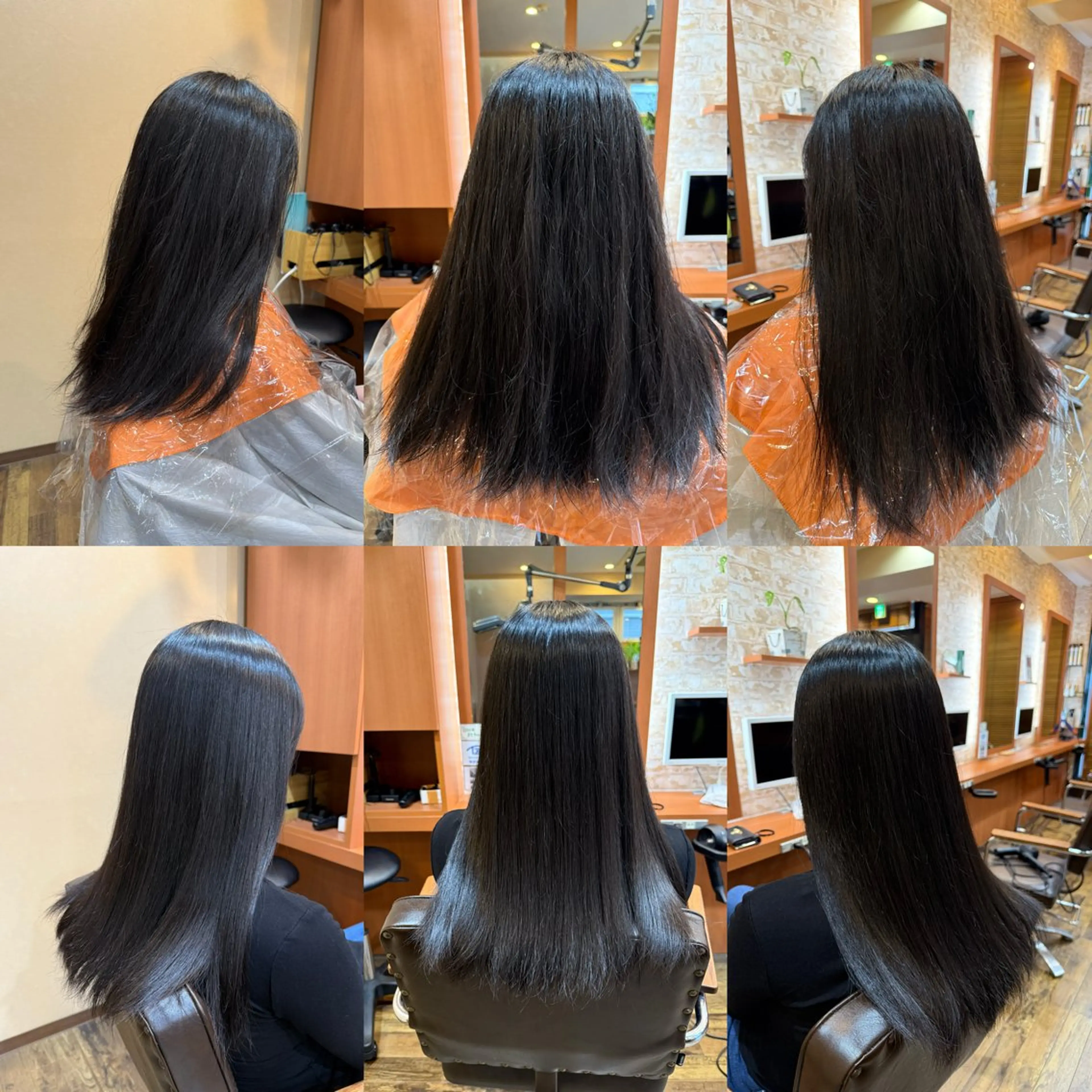 ロング 縮毛矯正 山口 博司のヘアスタイル