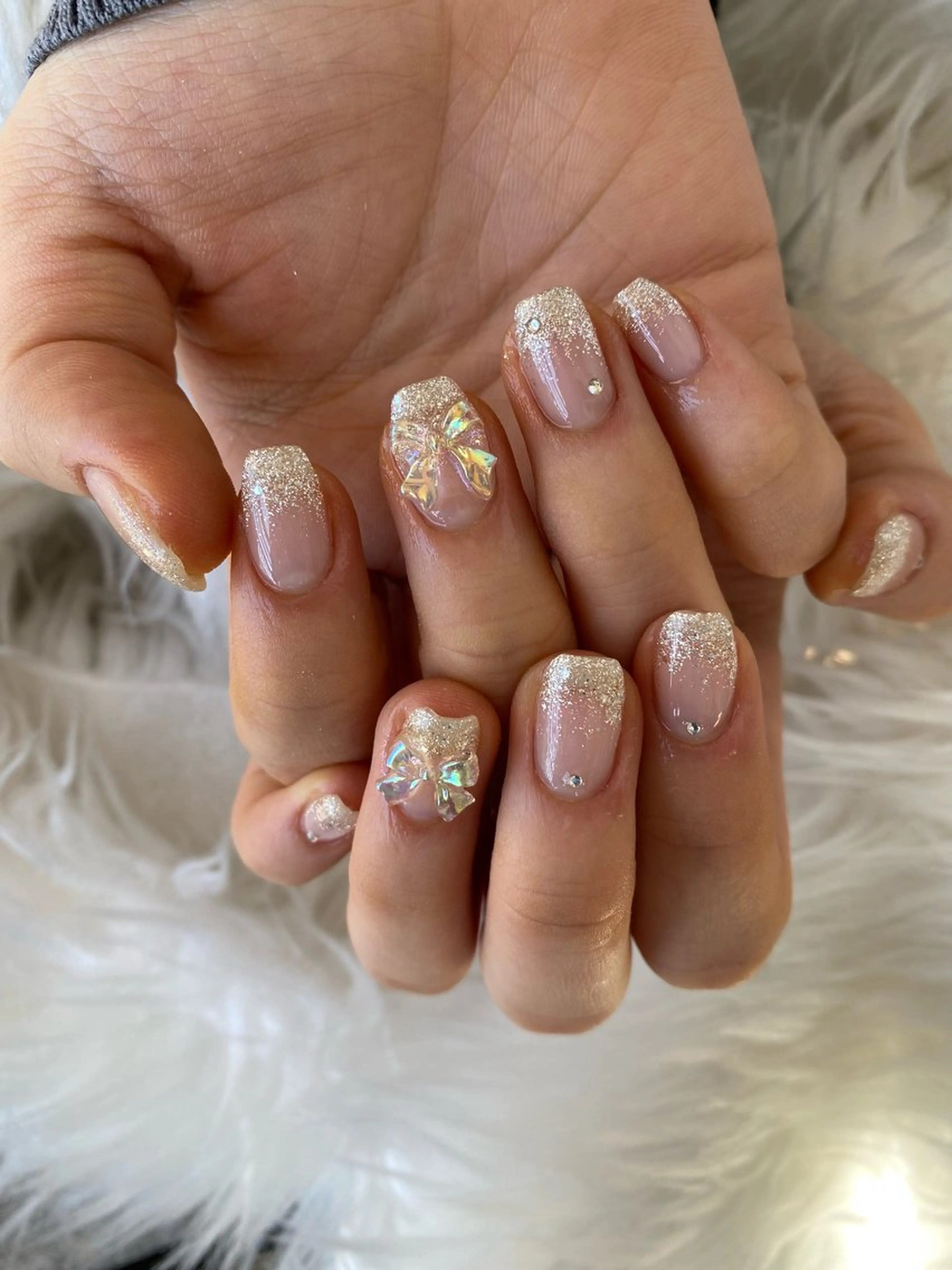 ネイル ハンドネイル crystal ⭐︎ colorのネイルデザイン