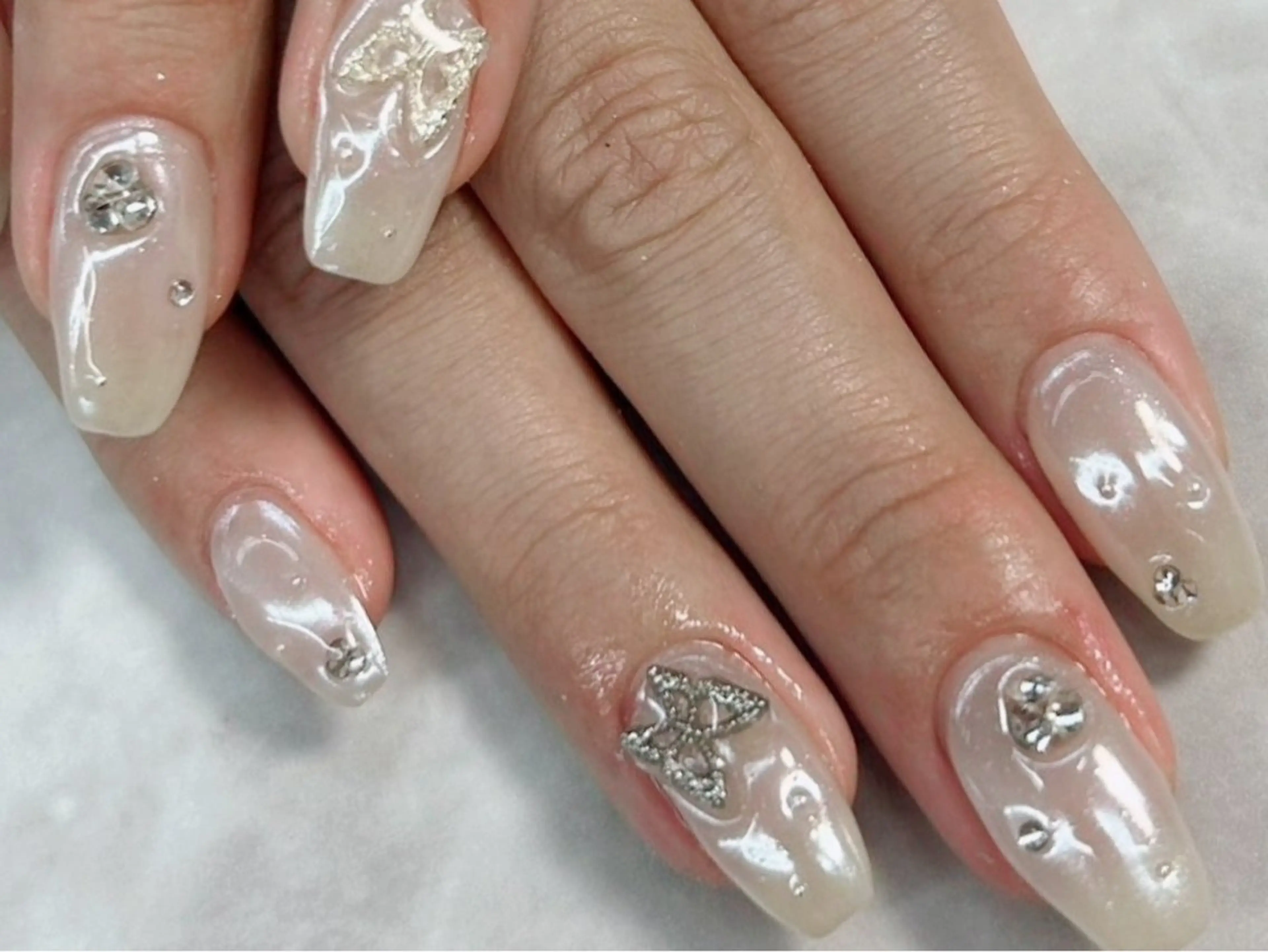 ネイル ワンカラーネイル ネイル 小顔矯正 長野駅前店　美人ヶ丘のネイルデザイン