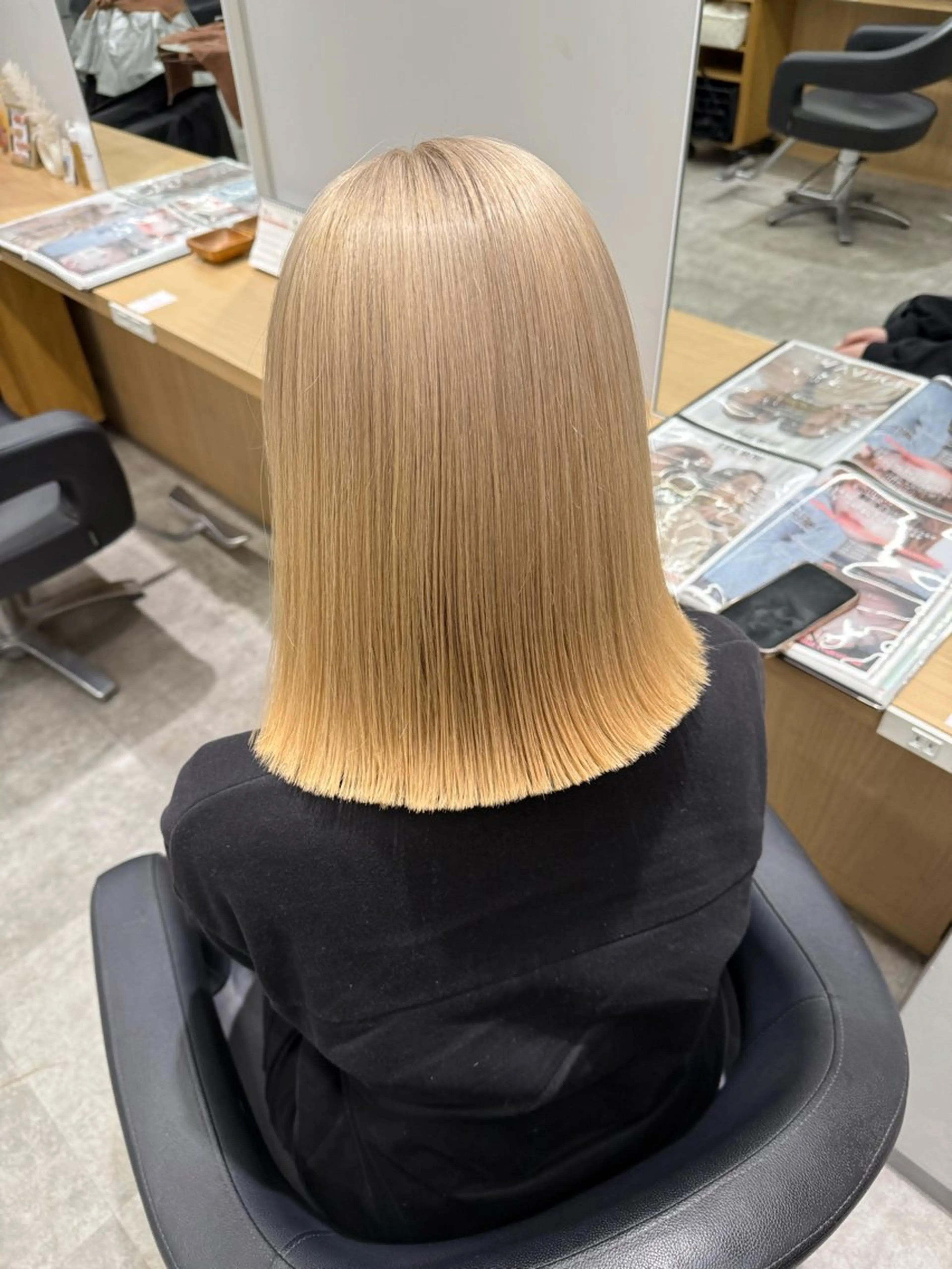 ミディアム カラー ヘアカラー トリートメント Zina【梅田】 /田中 沙弥のヘアスタイル