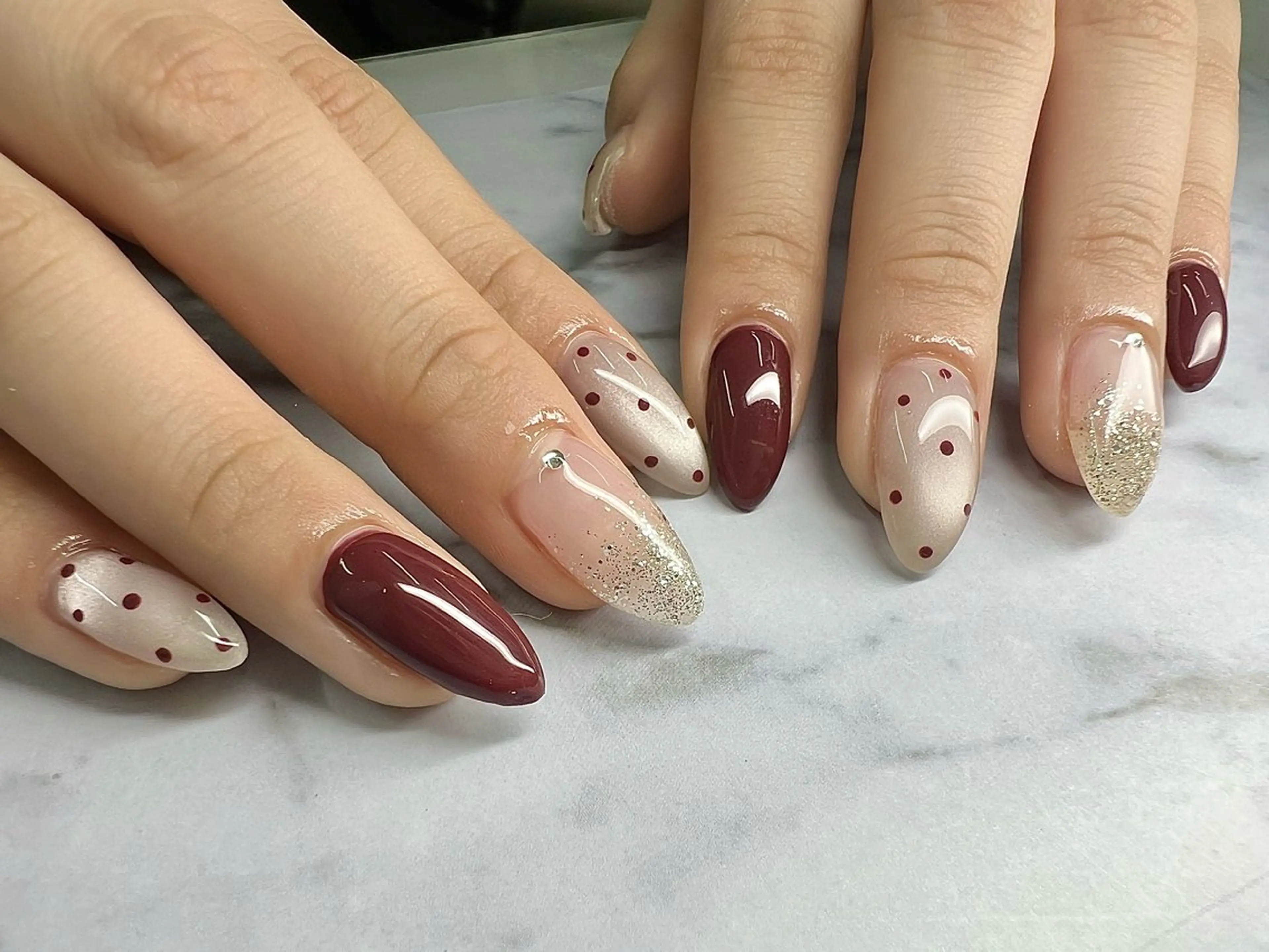 パーマ ハンドネイル nail salon アトリエBONOのネイルデザイン