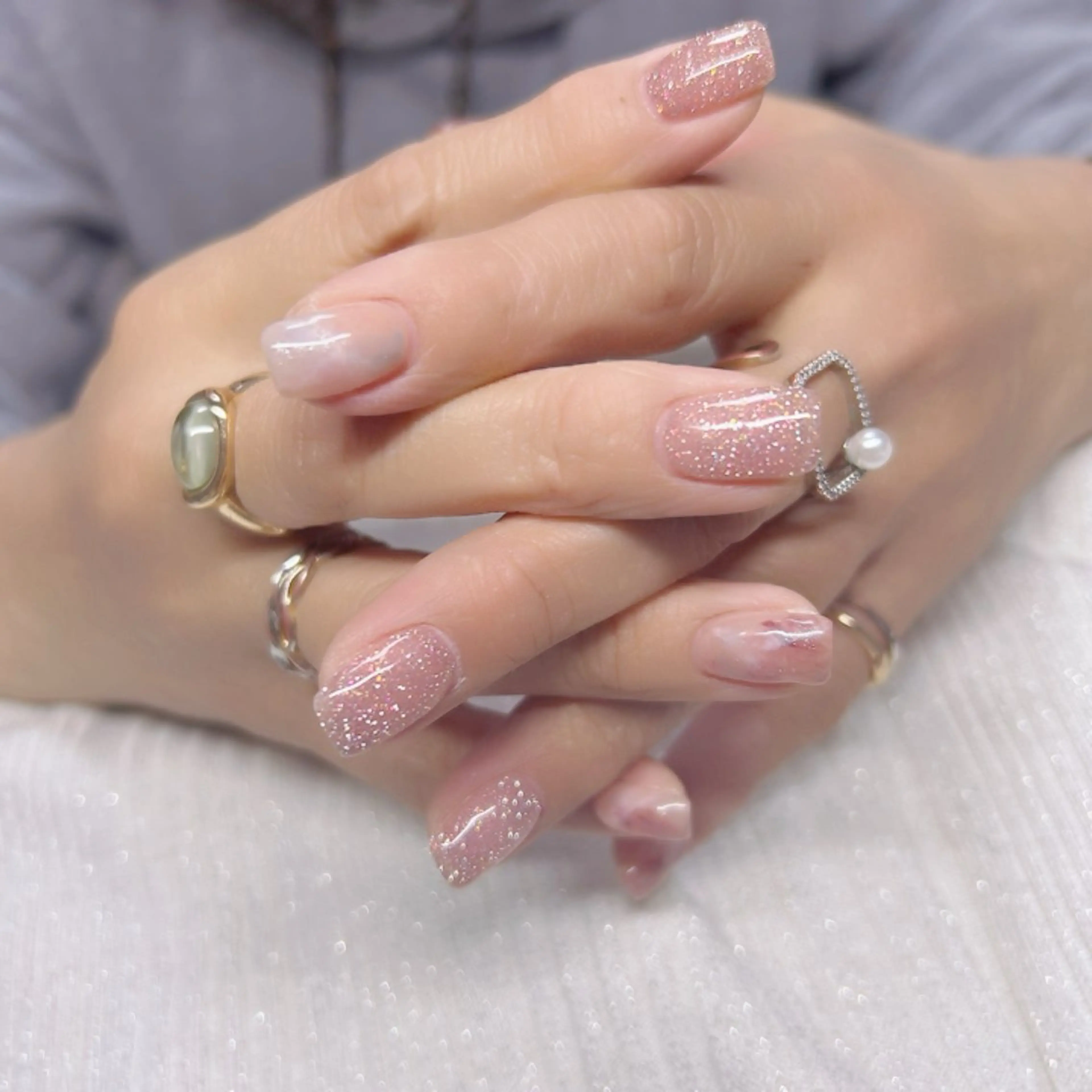 ネイル 持ち込み ニュアンスネイル ANNE綾瀬店 eriのネイルデザイン