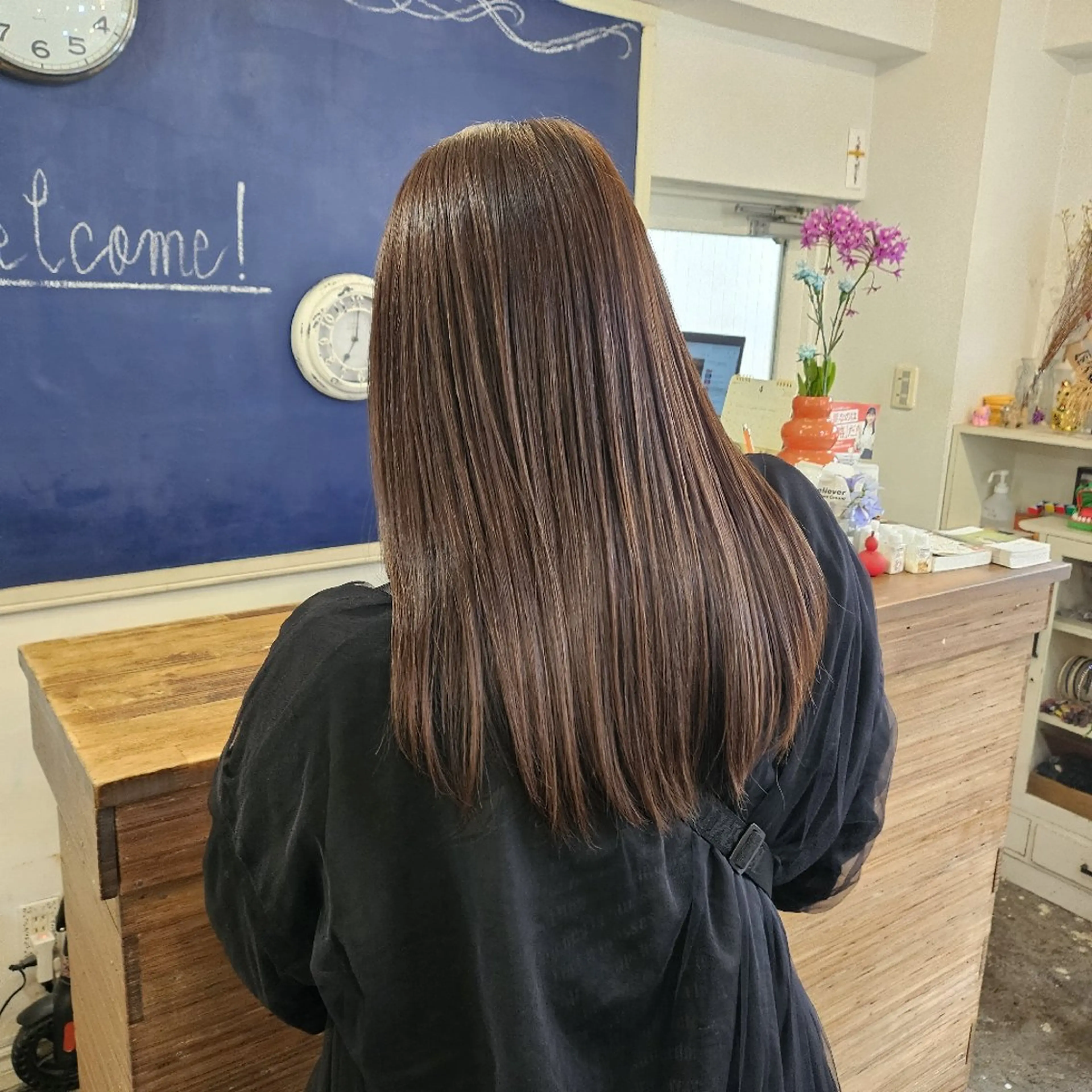 ロング 縮毛矯正 縮毛矯正 トリートメント あべかりん/原宿 /マツパ/ハイトーンのヘアスタイル