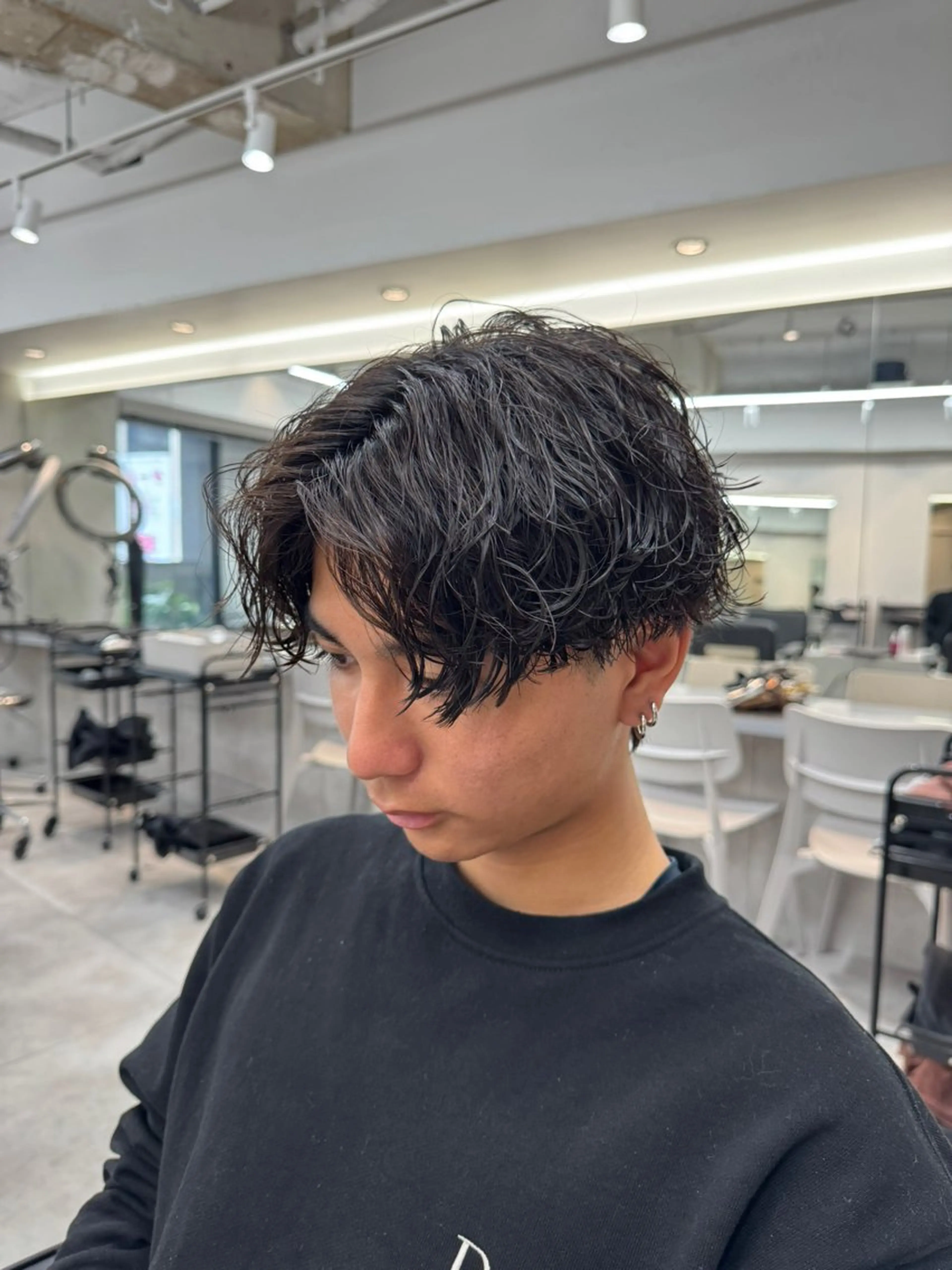 パーマ メンズ メンズパーマ 波巻きパーマ カット パーマ 大宮メンズ特化/パー マ職人/小川藍人のヘアスタイル