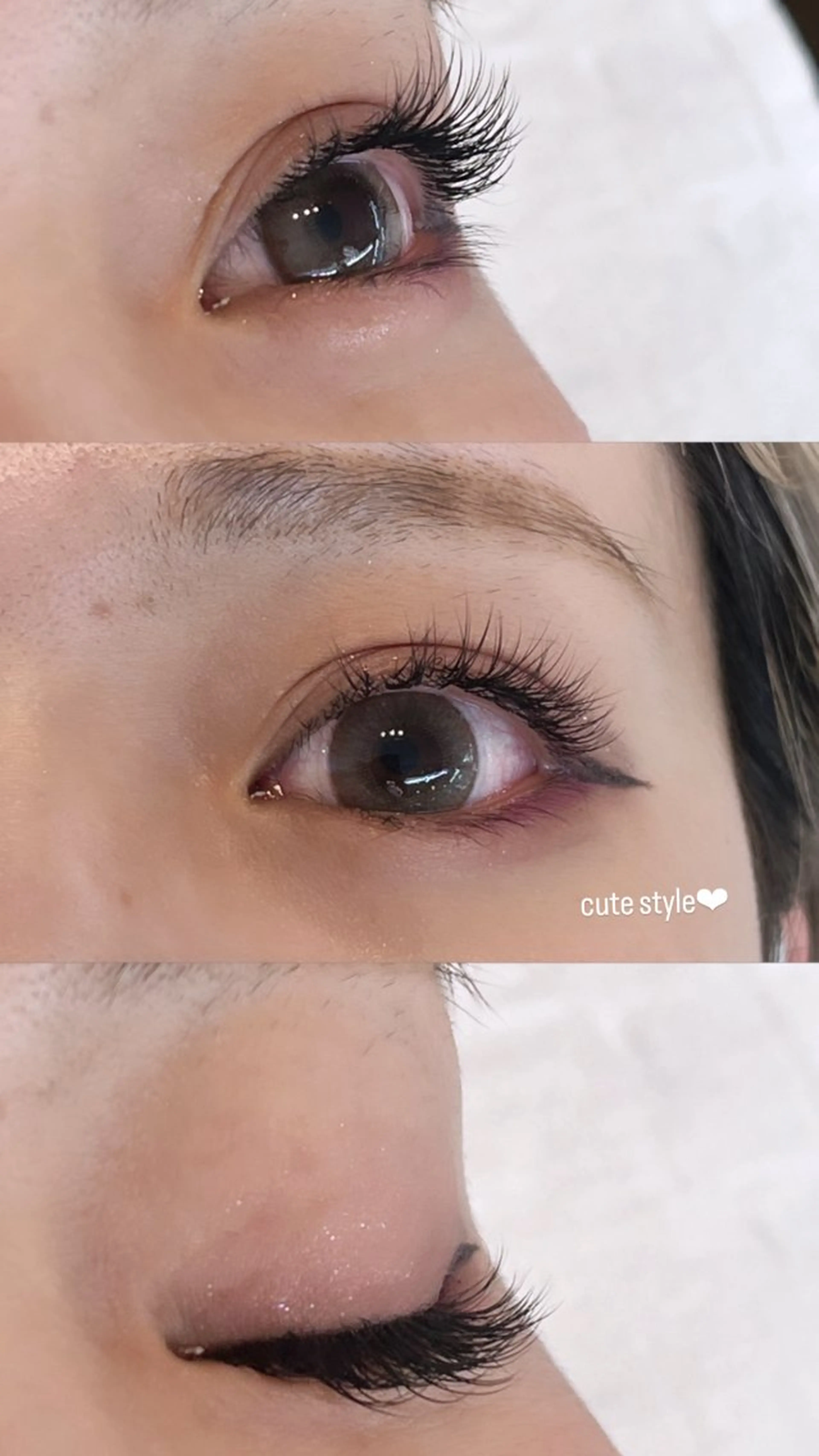 マツエク・マツパ 岡本葵子カットモデル ┊束感マツエクのマツエク・マツパデザイン