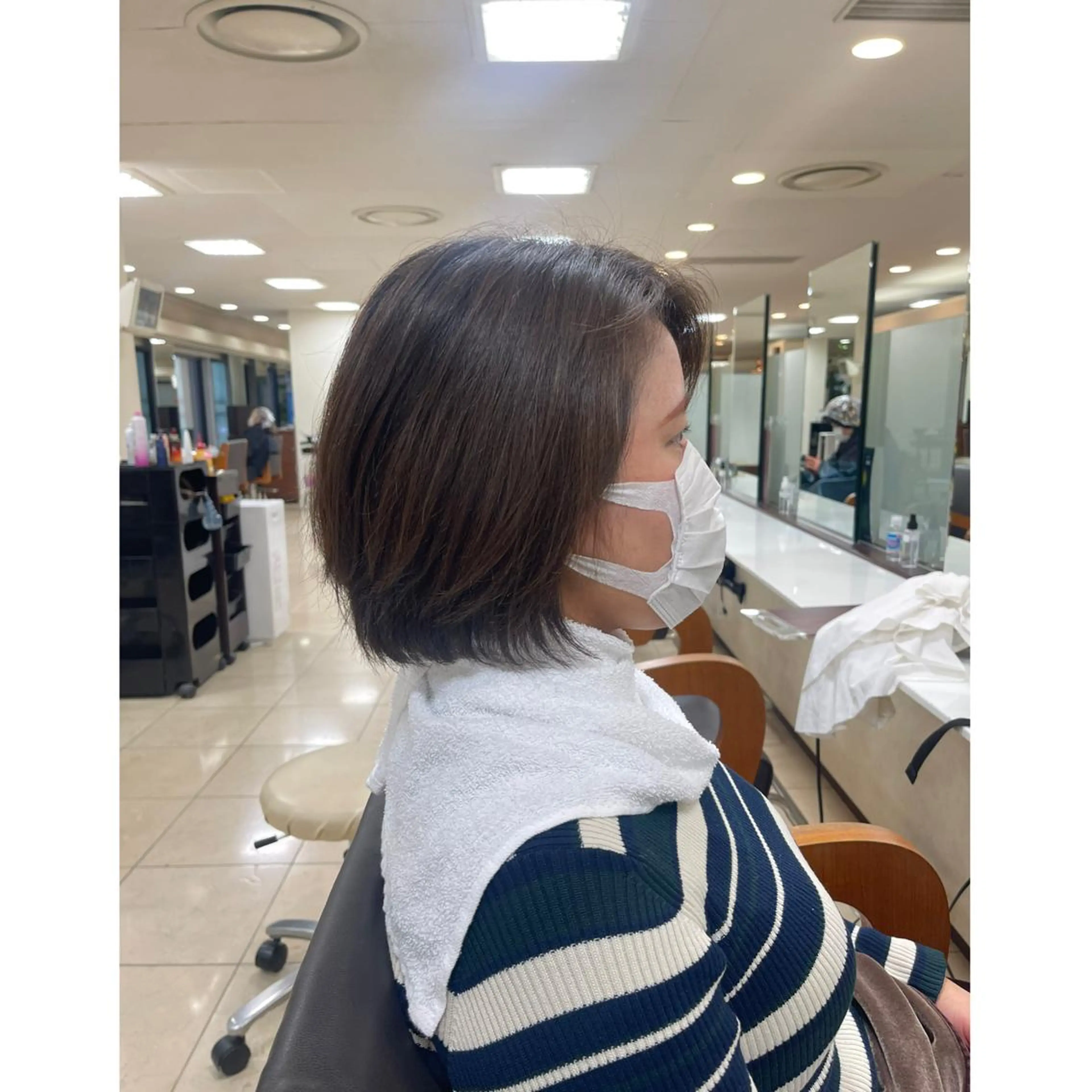 ミディアム パーマ 渋谷 りなのヘアスタイル