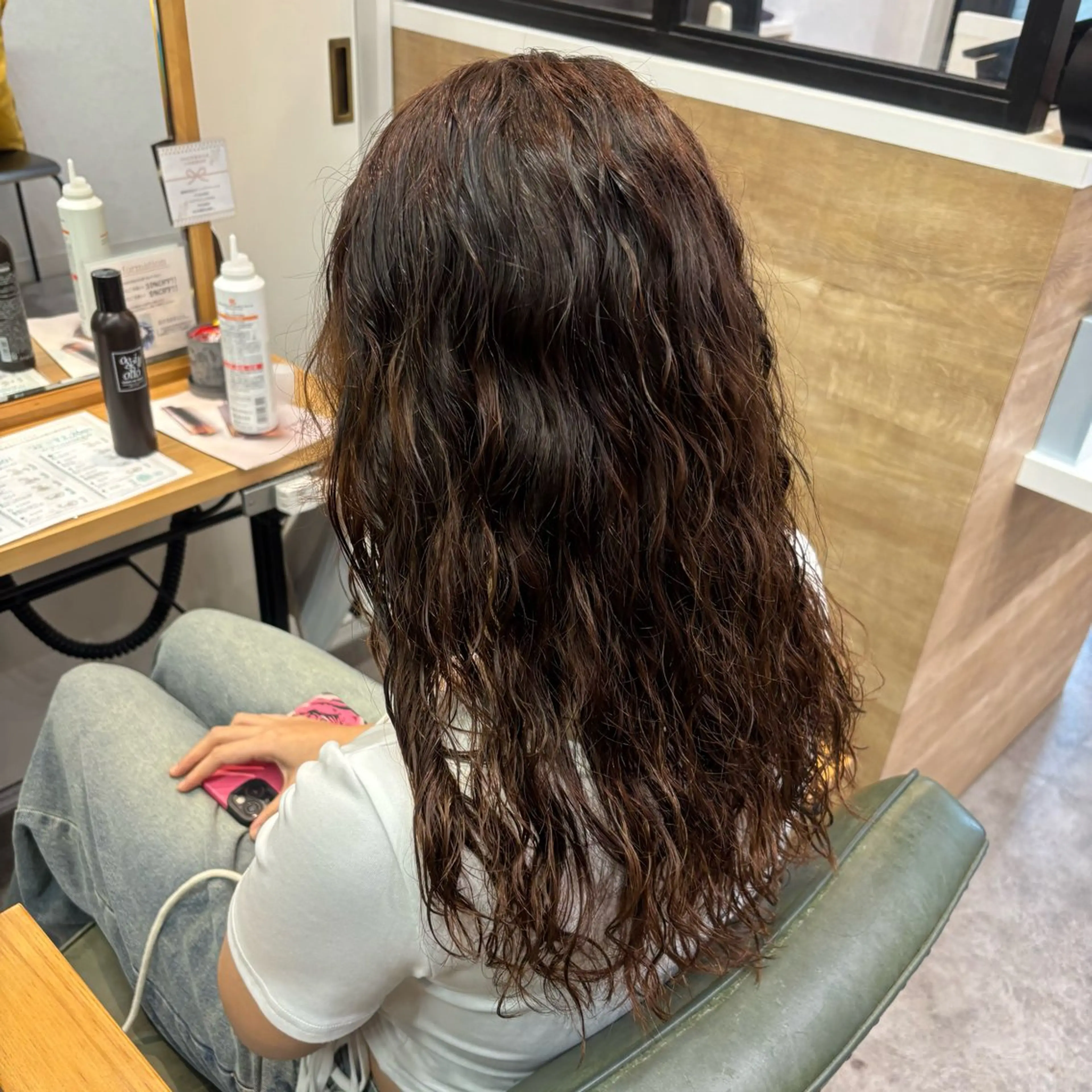 パーマ スパイラルパーマ 艶カラー🪡髪質改善 アレンジ🎀airiのヘアスタイル