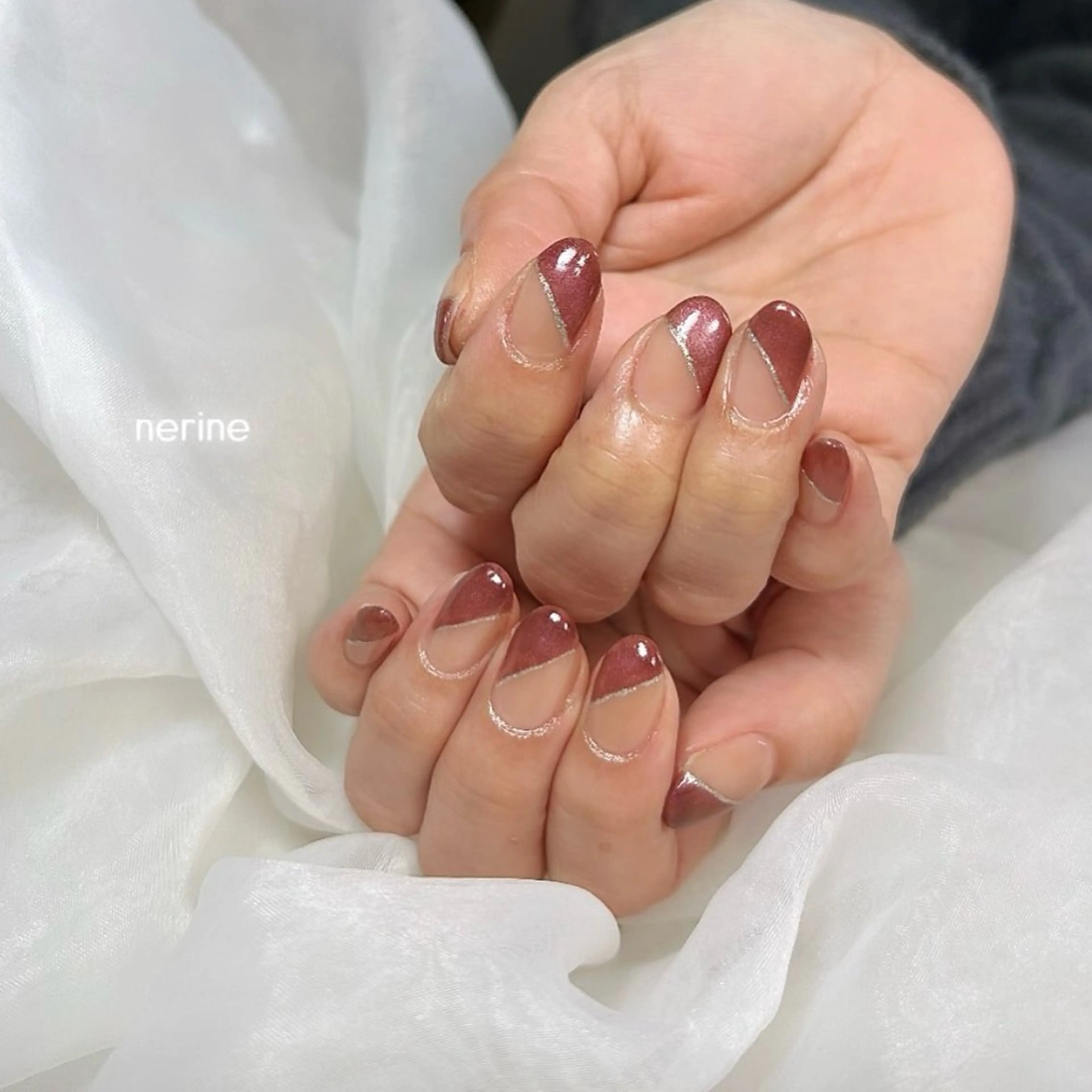 ネイル フレンチネイル ハンドネイル nail salon nerineのネイルデザイン