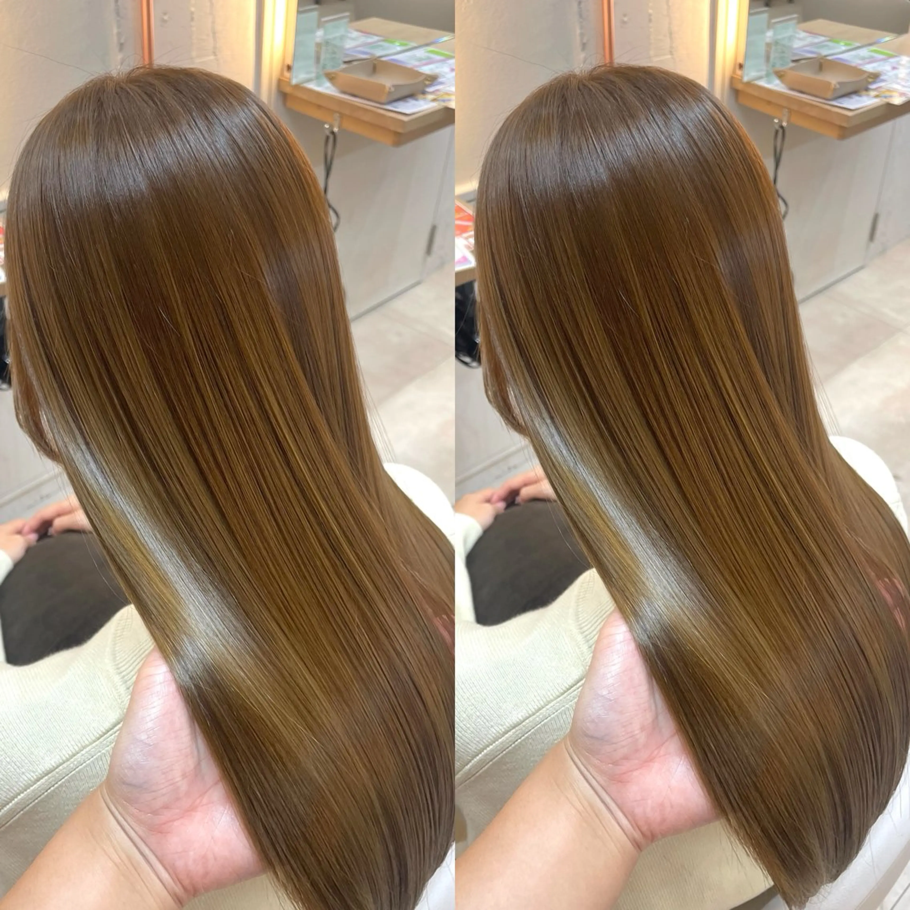 【🌷ご新規様限定🌷】ロング(鎖骨下)カット➕カラー➕1stepトリートメント🧴‎◌𓈒𓐍の写真